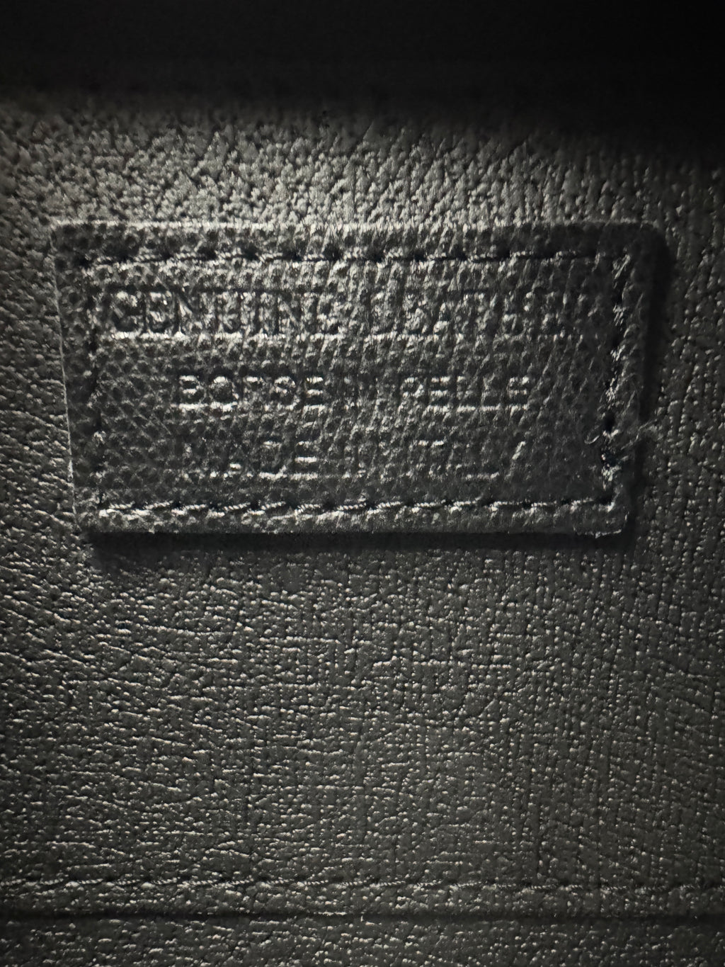 Borsa GIGLIO - in Vera Pelle Martellata Made in Italy