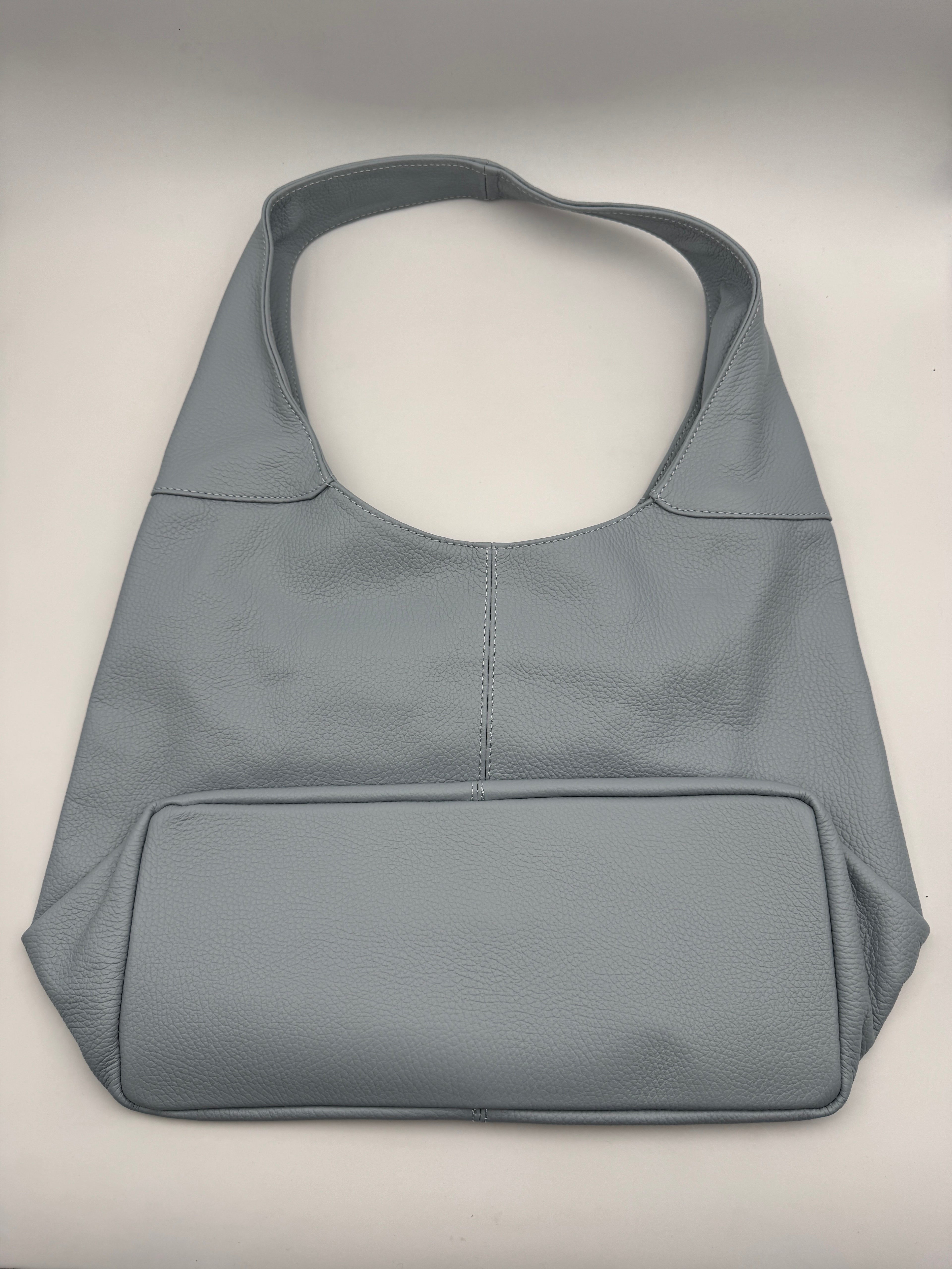 Borsa Tote LOTO - in Vera Pelle Martellata Made in Italy