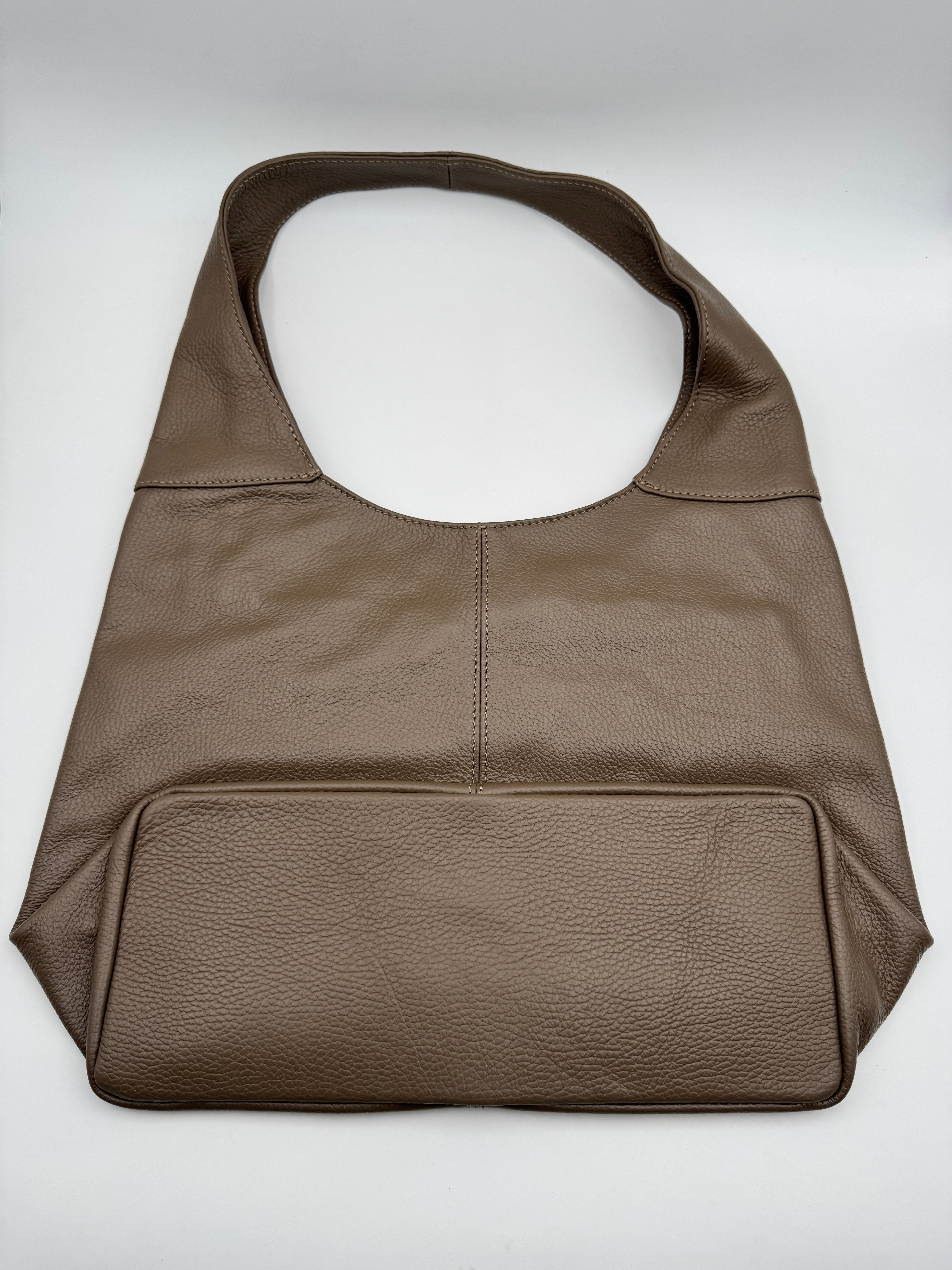 Borsa Tote LOTO - in Vera Pelle Martellata Made in Italy