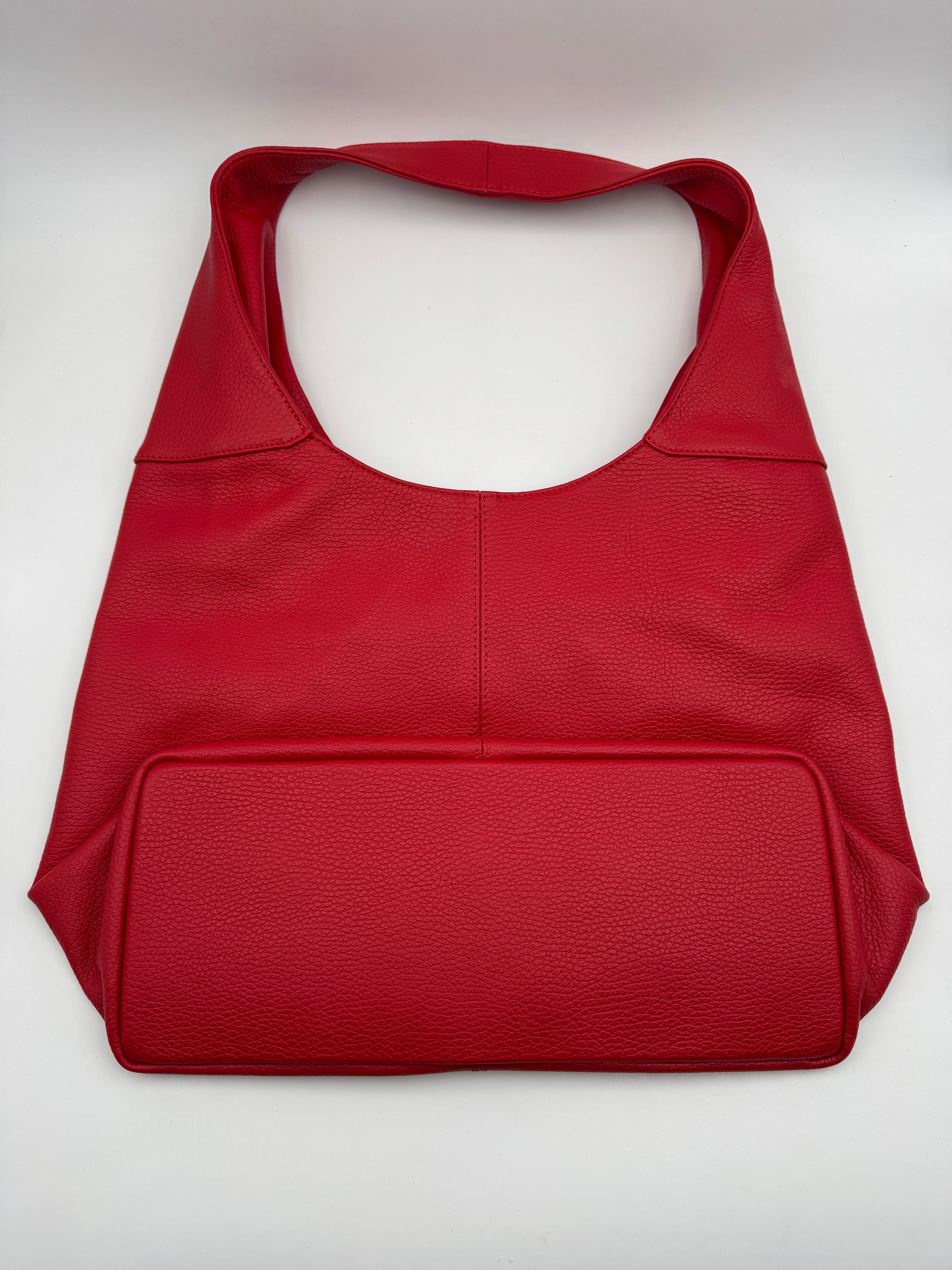 Borsa Tote LOTO - in Vera Pelle Martellata Made in Italy