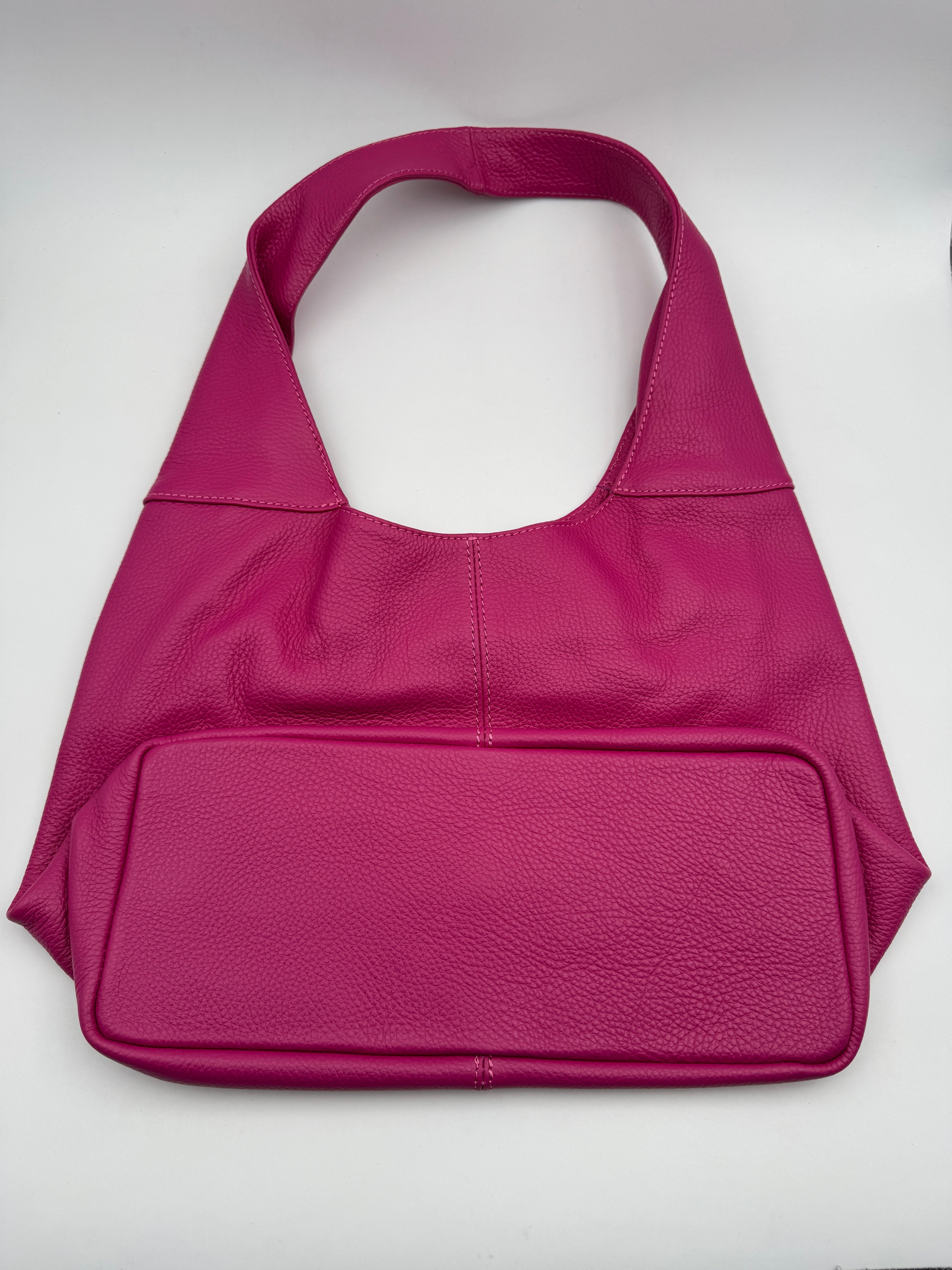 Borsa Tote LOTO - in Vera Pelle Martellata Made in Italy