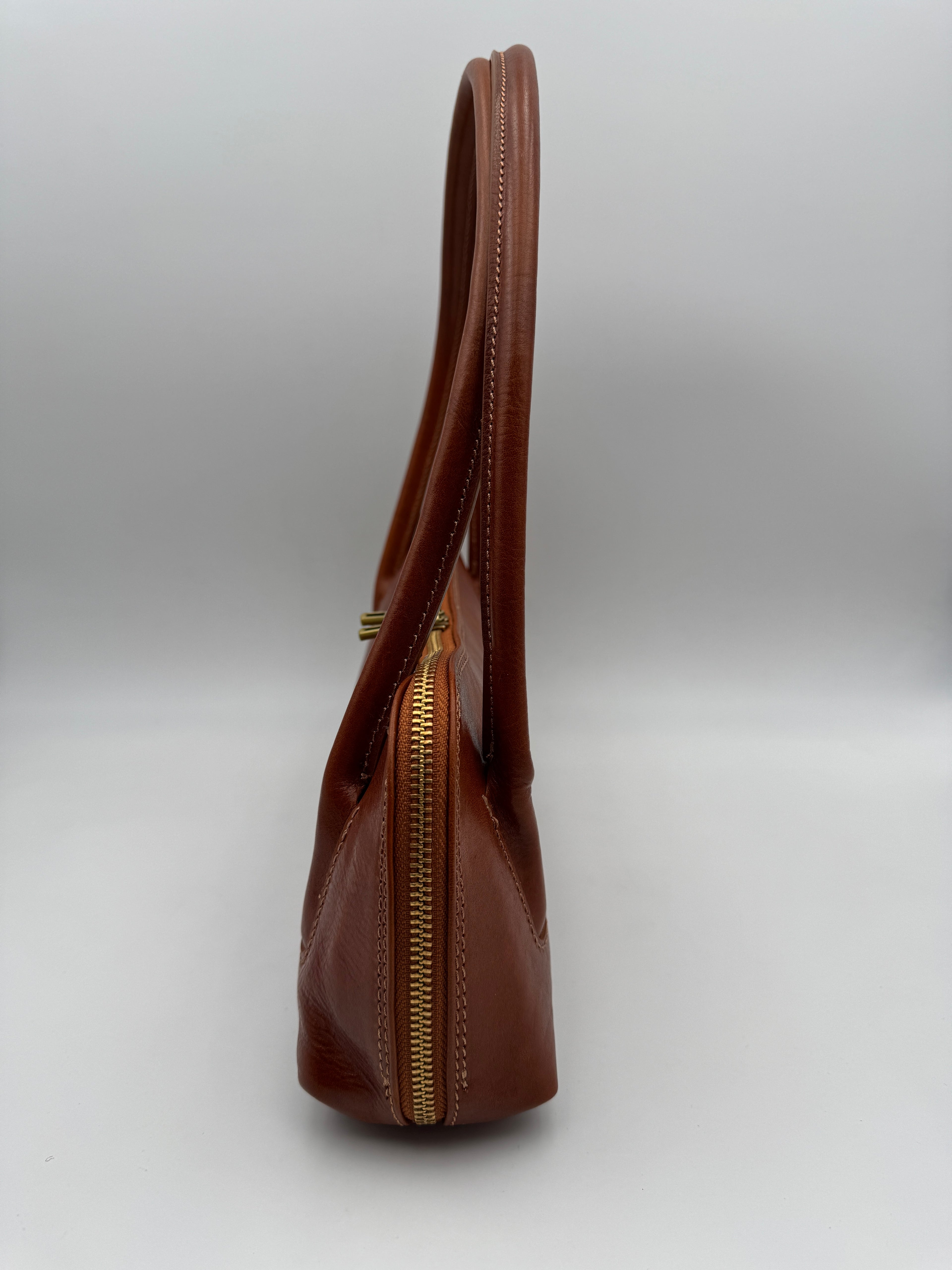 Borsa a Spalla CINERARIA - in Vera Pelle Tamponata Made in Italy