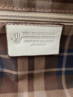 Borsa a Spalla CINERARIA - in Vera Pelle Tamponata Made in Italy