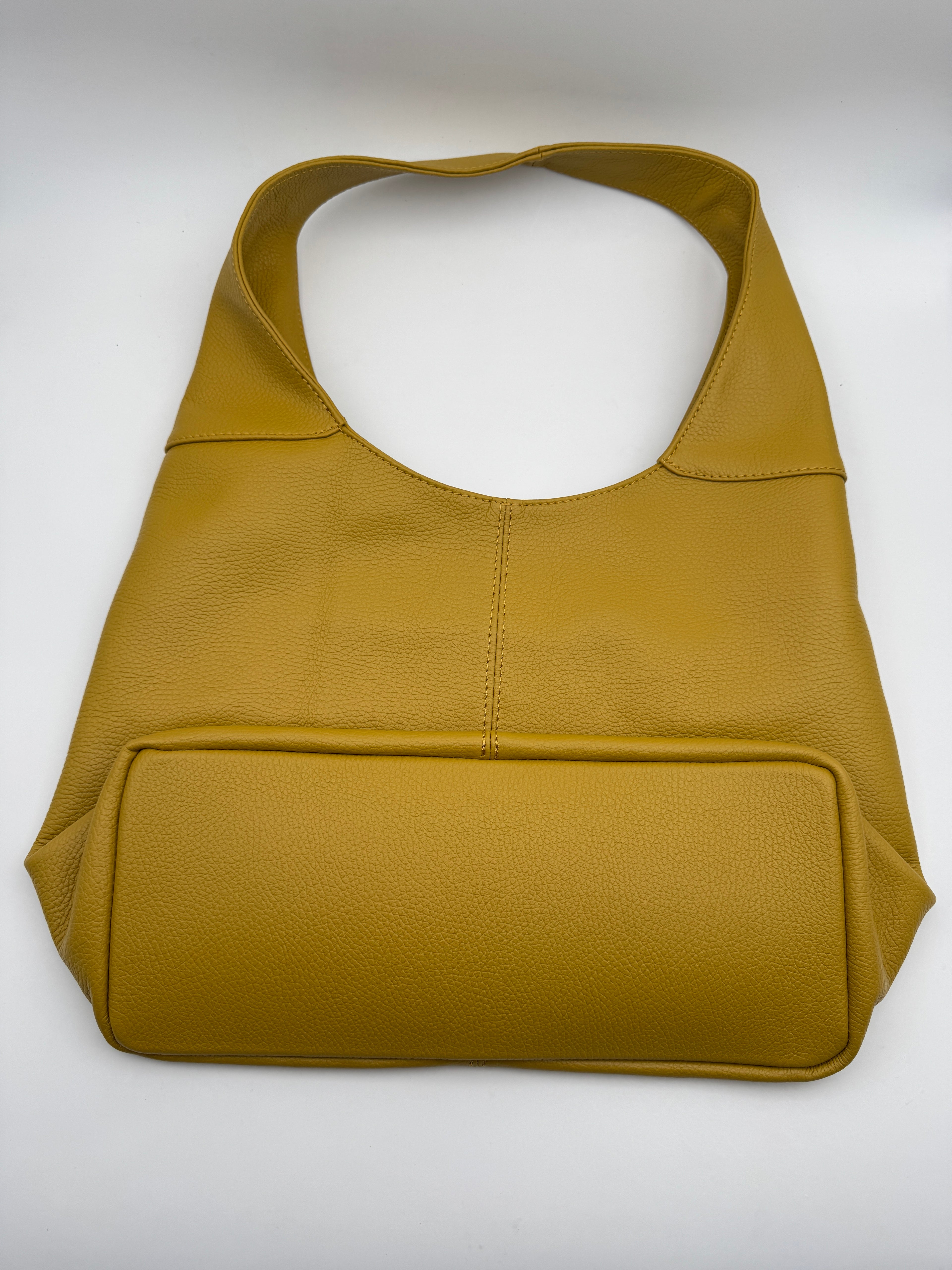 Borsa Tote LOTO - in Vera Pelle Martellata Made in Italy