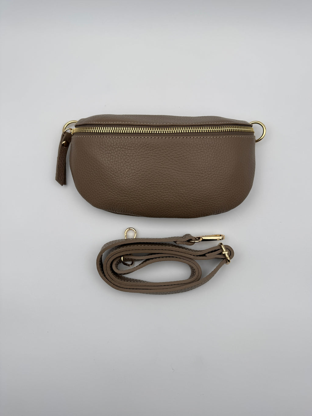 Marsupio TULIPANO M - in Vera Pelle Martellata Made in Italy