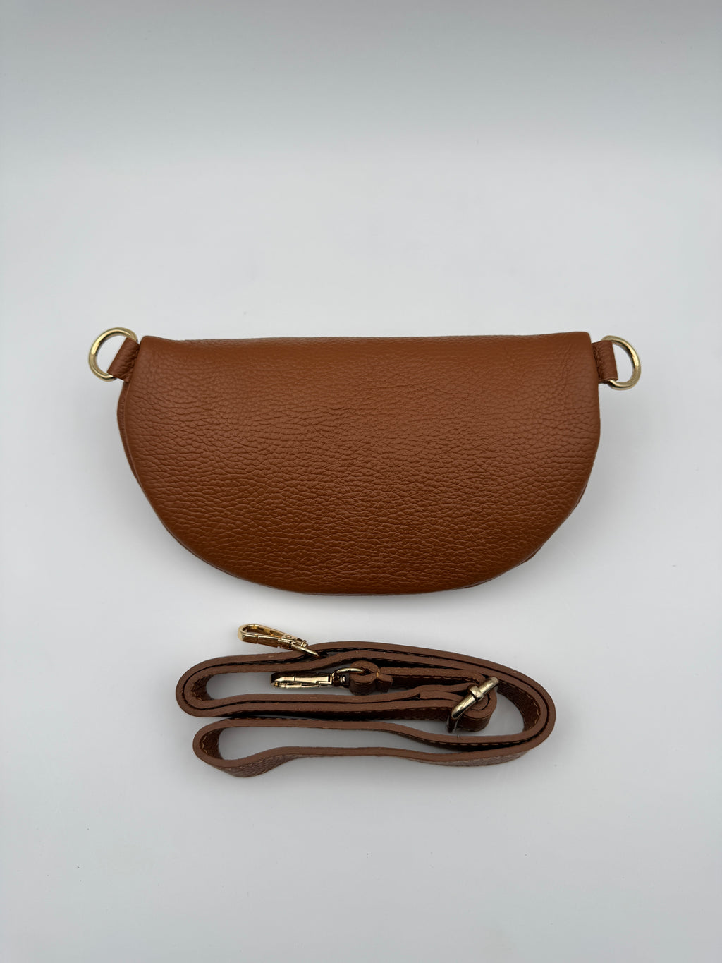 Marsupio TULIPANO M - in Vera Pelle Martellata Made in Italy