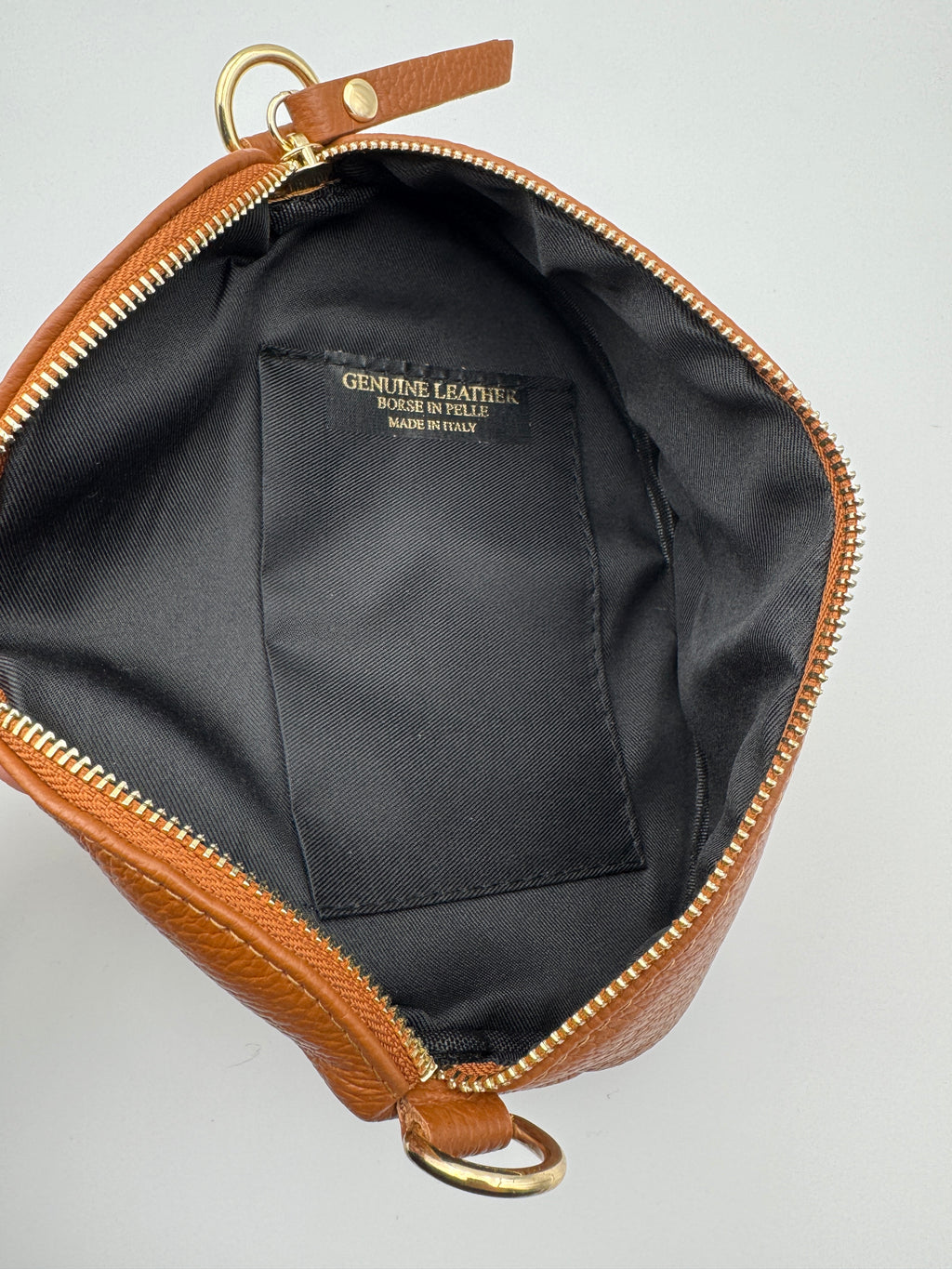 Marsupio TULIPANO M - in Vera Pelle Martellata Made in Italy