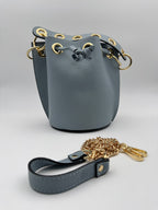 Borsa a Secchiello PRIMULA - in Vera Pelle Martellata Made in Italy