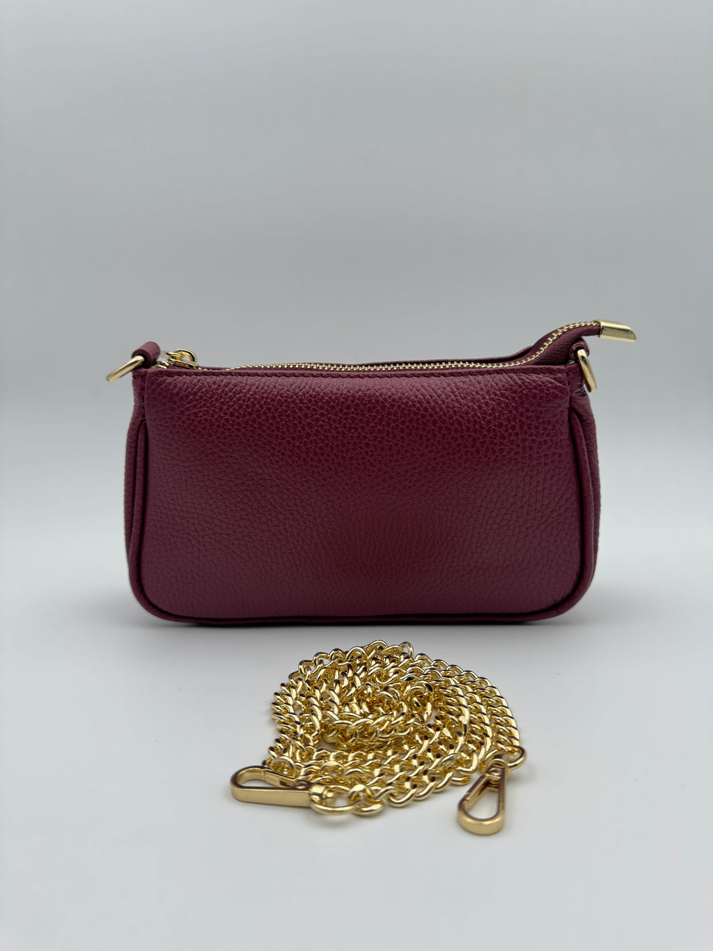 Pochette Clutch BUCANEVE - in Vera Pelle Martellata Made in Italy
