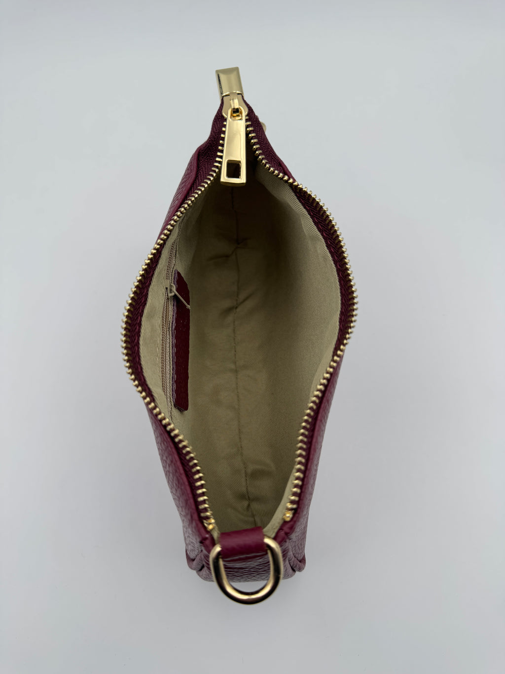 Pochette Clutch BUCANEVE - in Vera Pelle Martellata Made in Italy