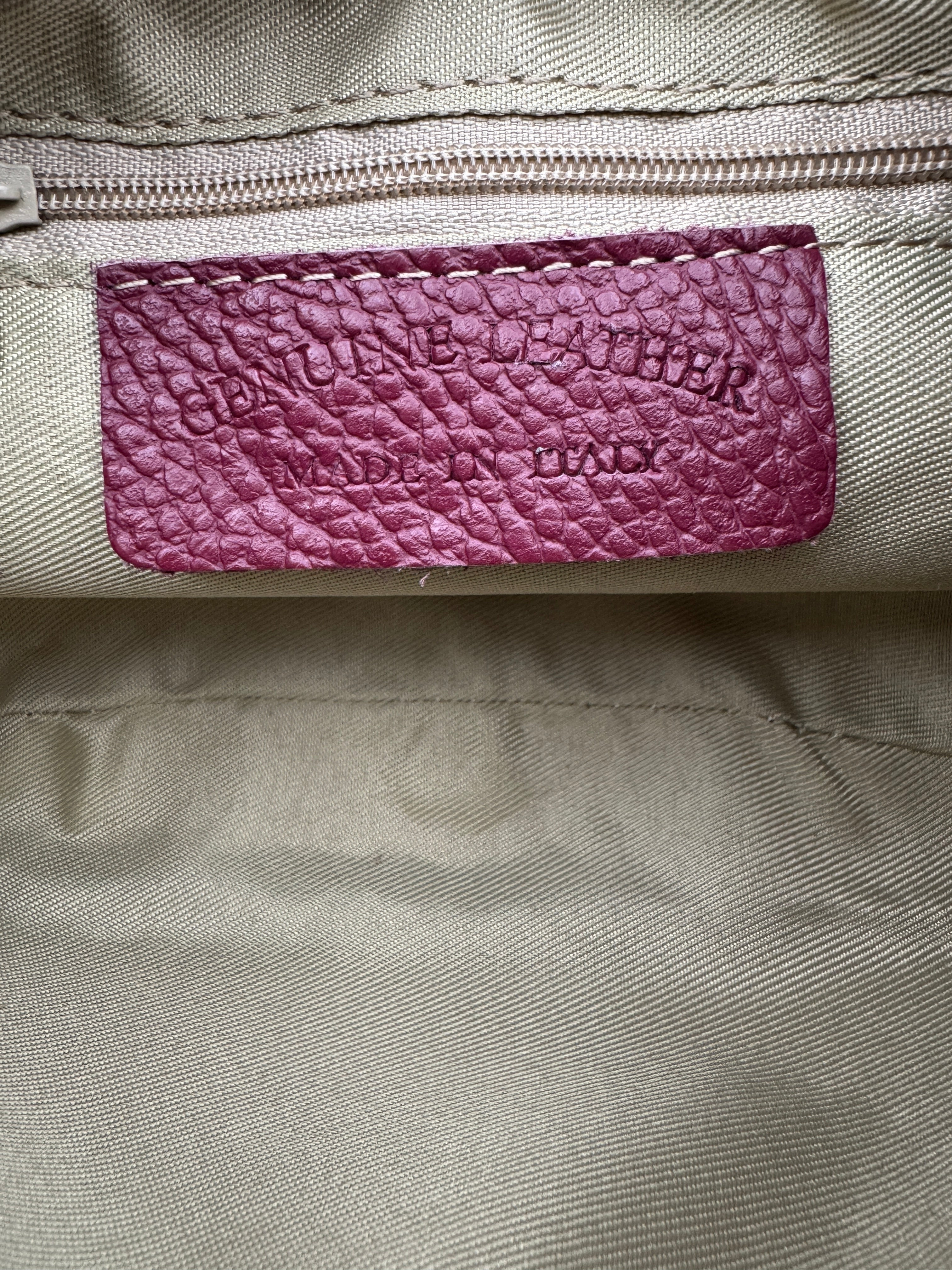 Pochette Clutch BUCANEVE - in Vera Pelle Martellata Made in Italy
