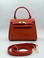 Borsa GIGLIO - in Vera Pelle Martellata Made in Italy