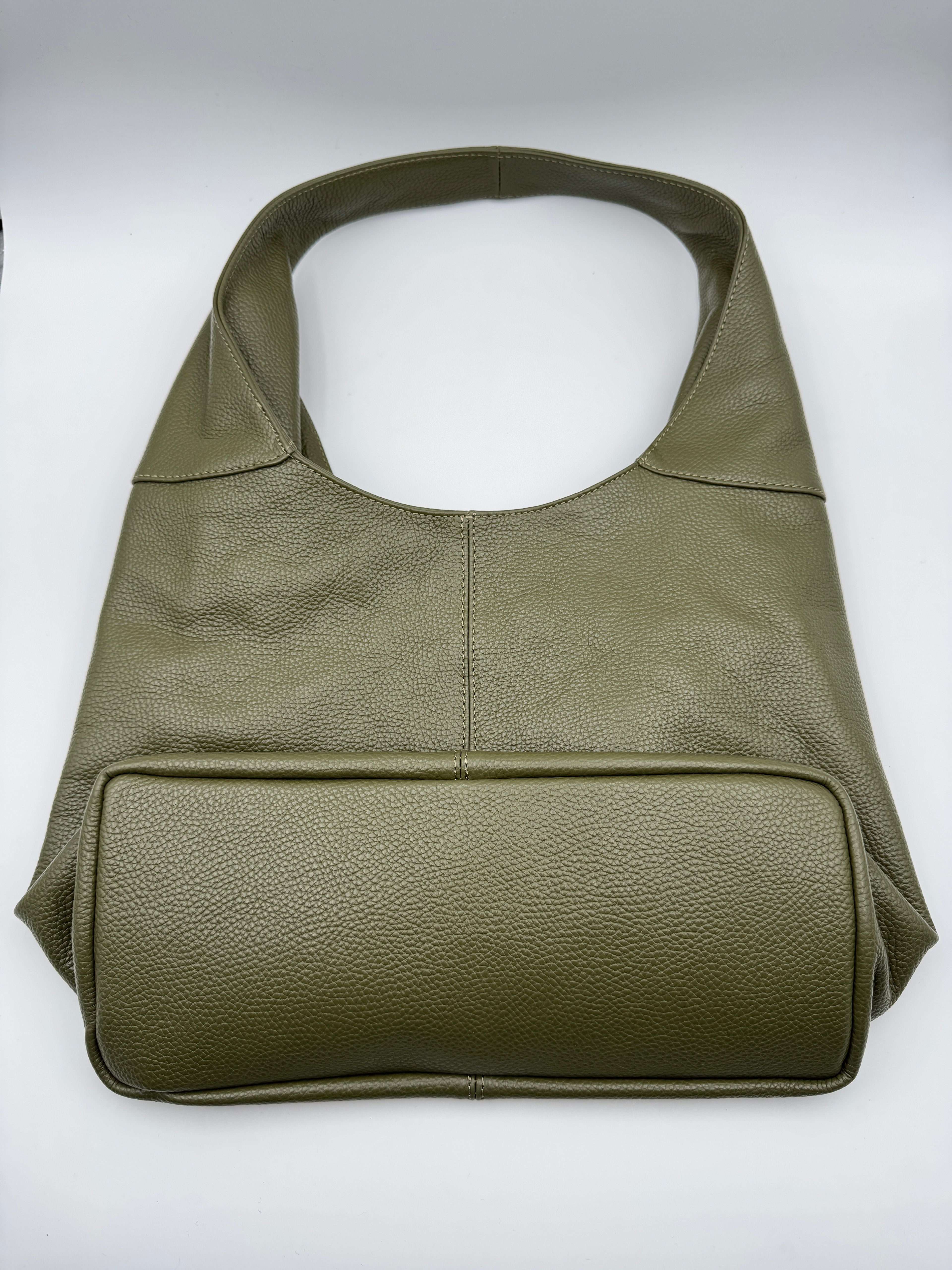 Borsa Tote LOTO - in Vera Pelle Martellata Made in Italy