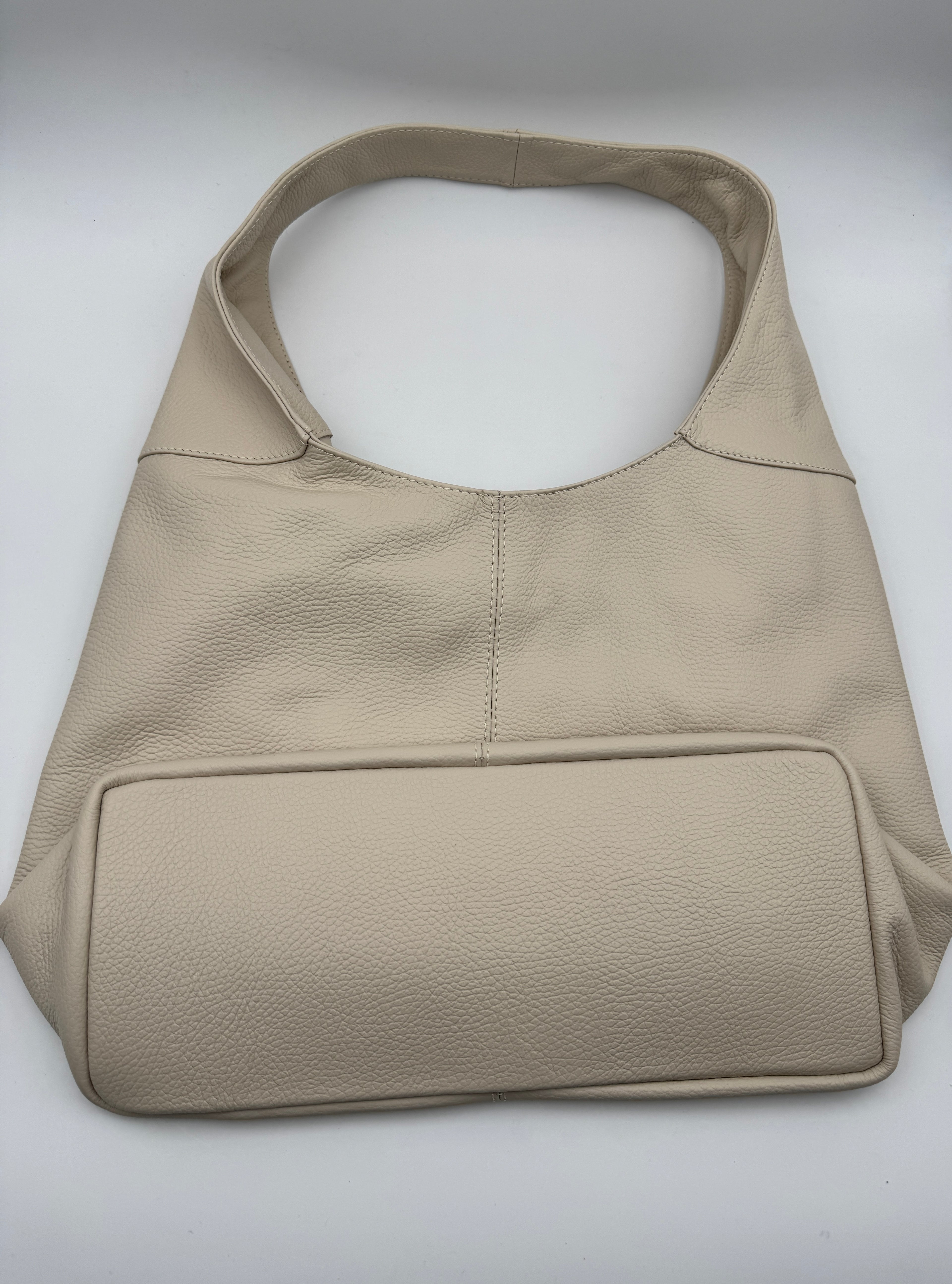 Borsa Tote LOTO - in Vera Pelle Martellata Made in Italy
