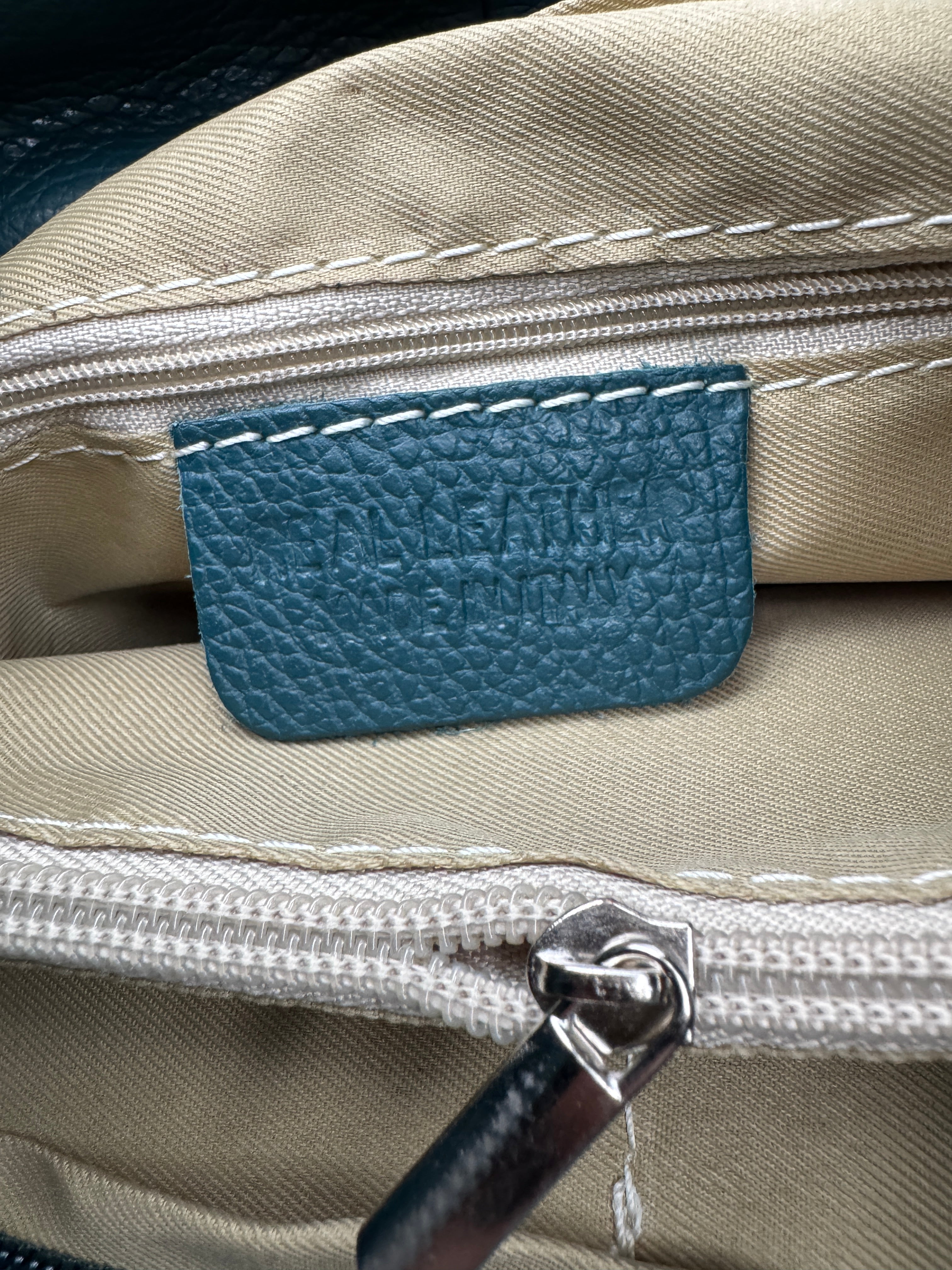 Borsa Tote LOTO - in Vera Pelle Martellata Made in Italy
