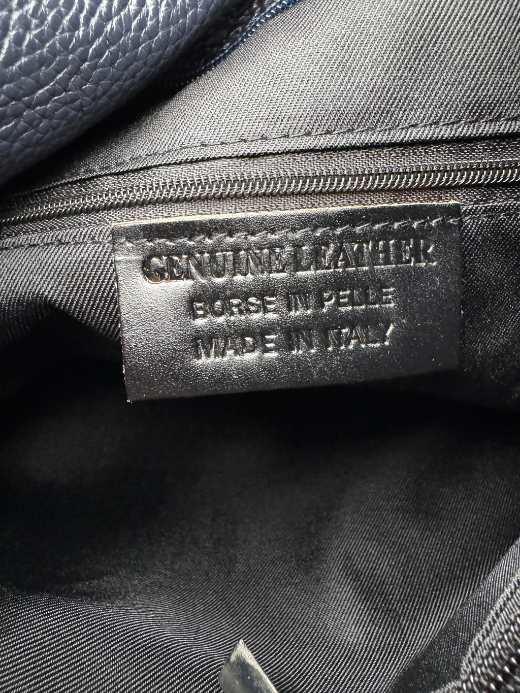 Borsa Tote LOTO - in Vera Pelle Martellata Made in Italy