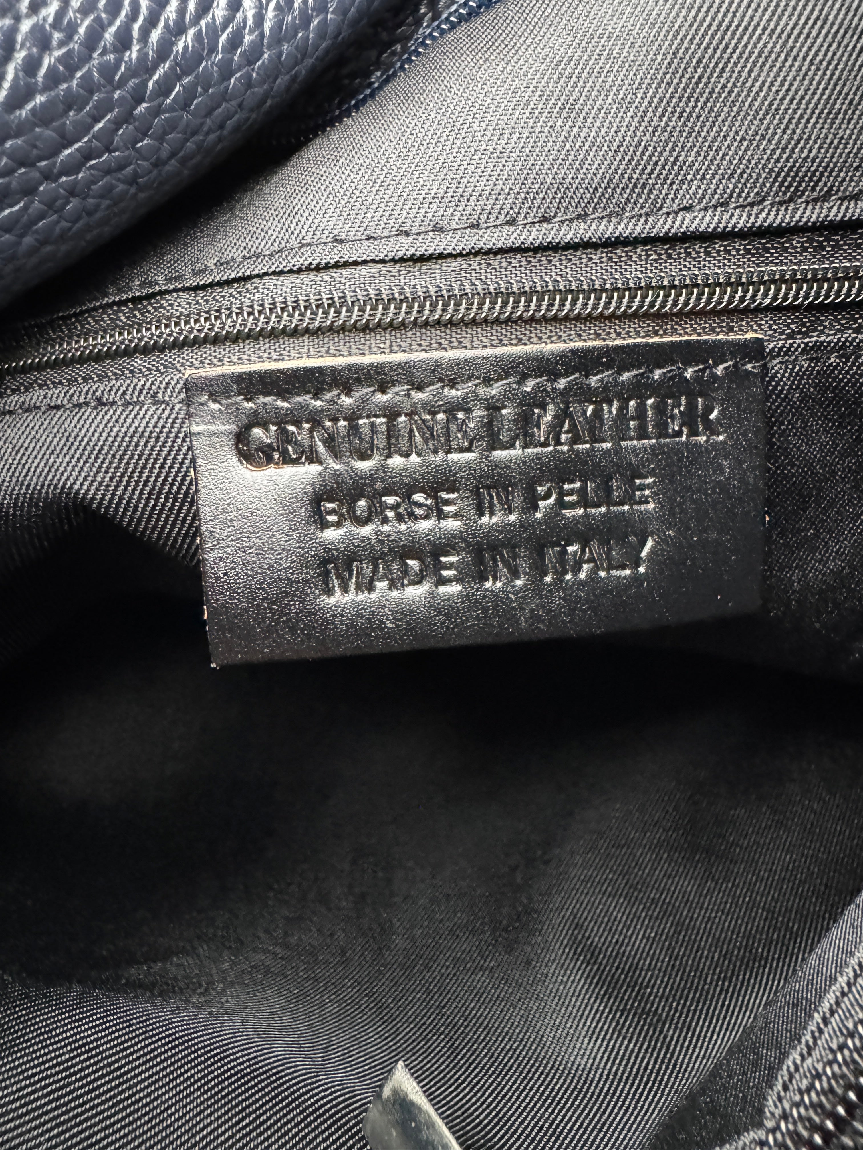 Borsa Tote LOTO - in Vera Pelle Martellata Made in Italy