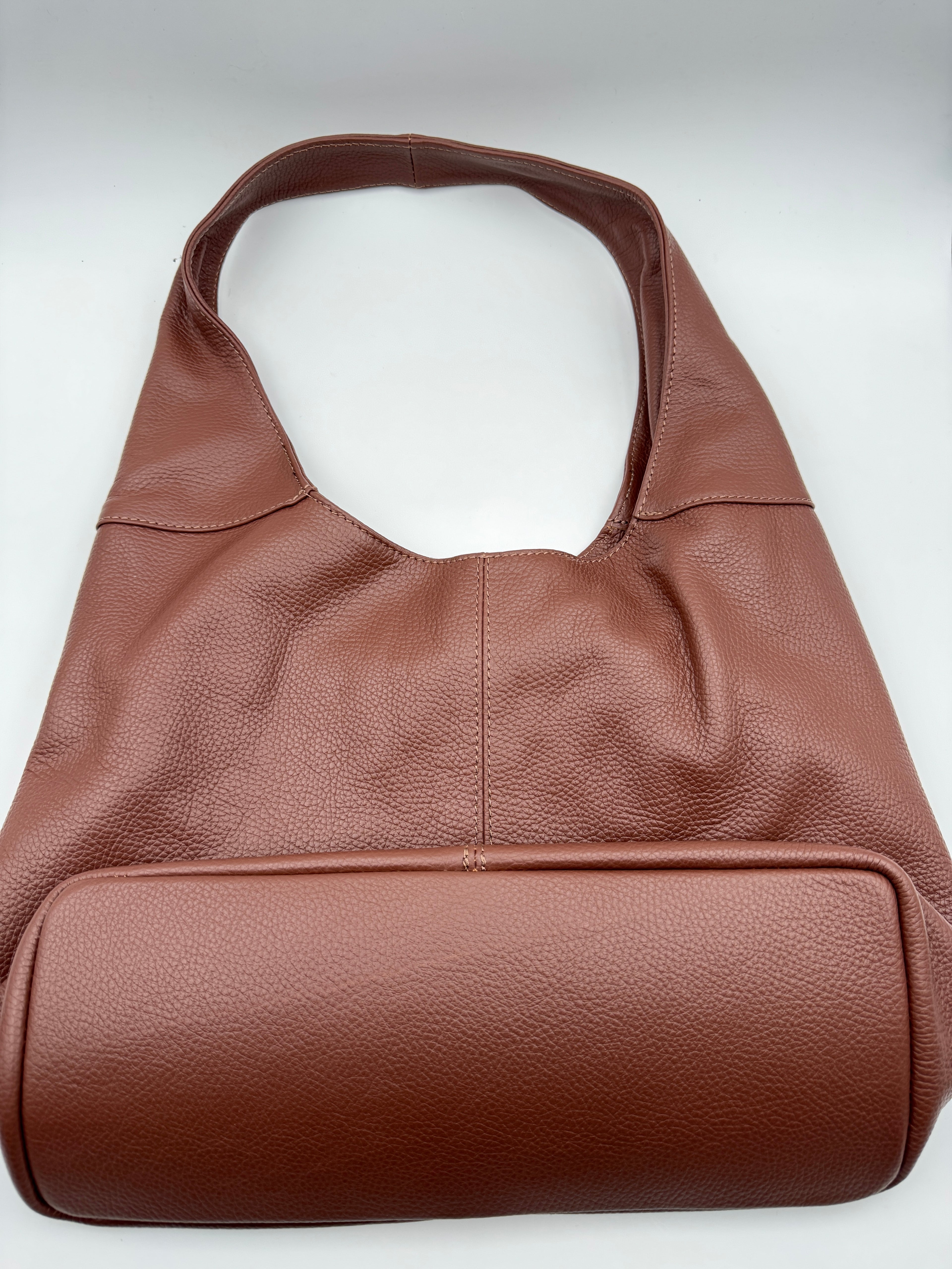 Borsa Tote LOTO - in Vera Pelle Martellata Made in Italy
