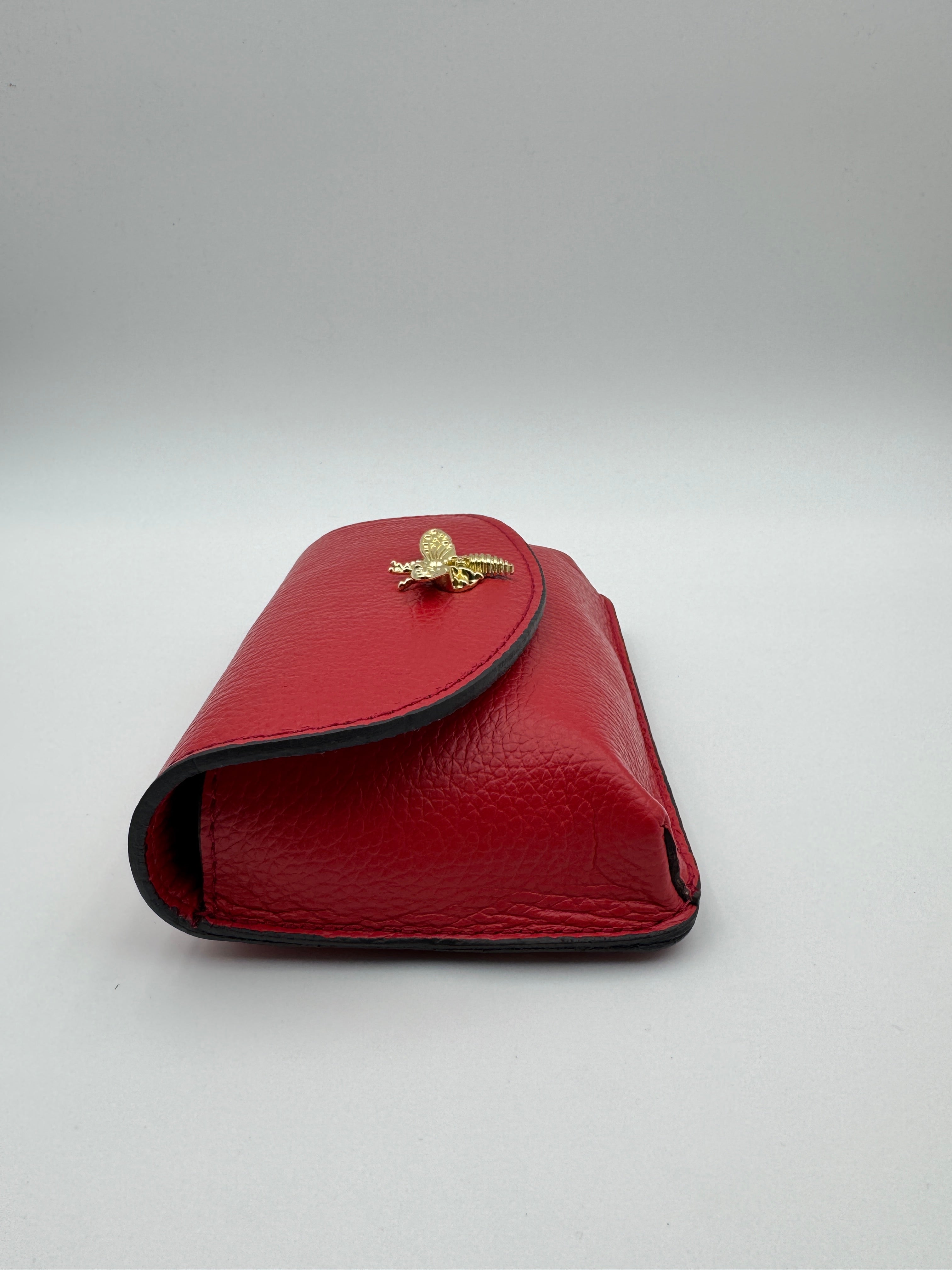 Pochette CAMPANULA - in Vera Pelle Martellata Made in Italy