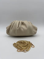 Borsa Pouch GERBERA - in Vera Pelle Martellata Made in Italy