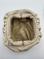 Borsa Pouch GERBERA - in Vera Pelle Martellata Made in Italy