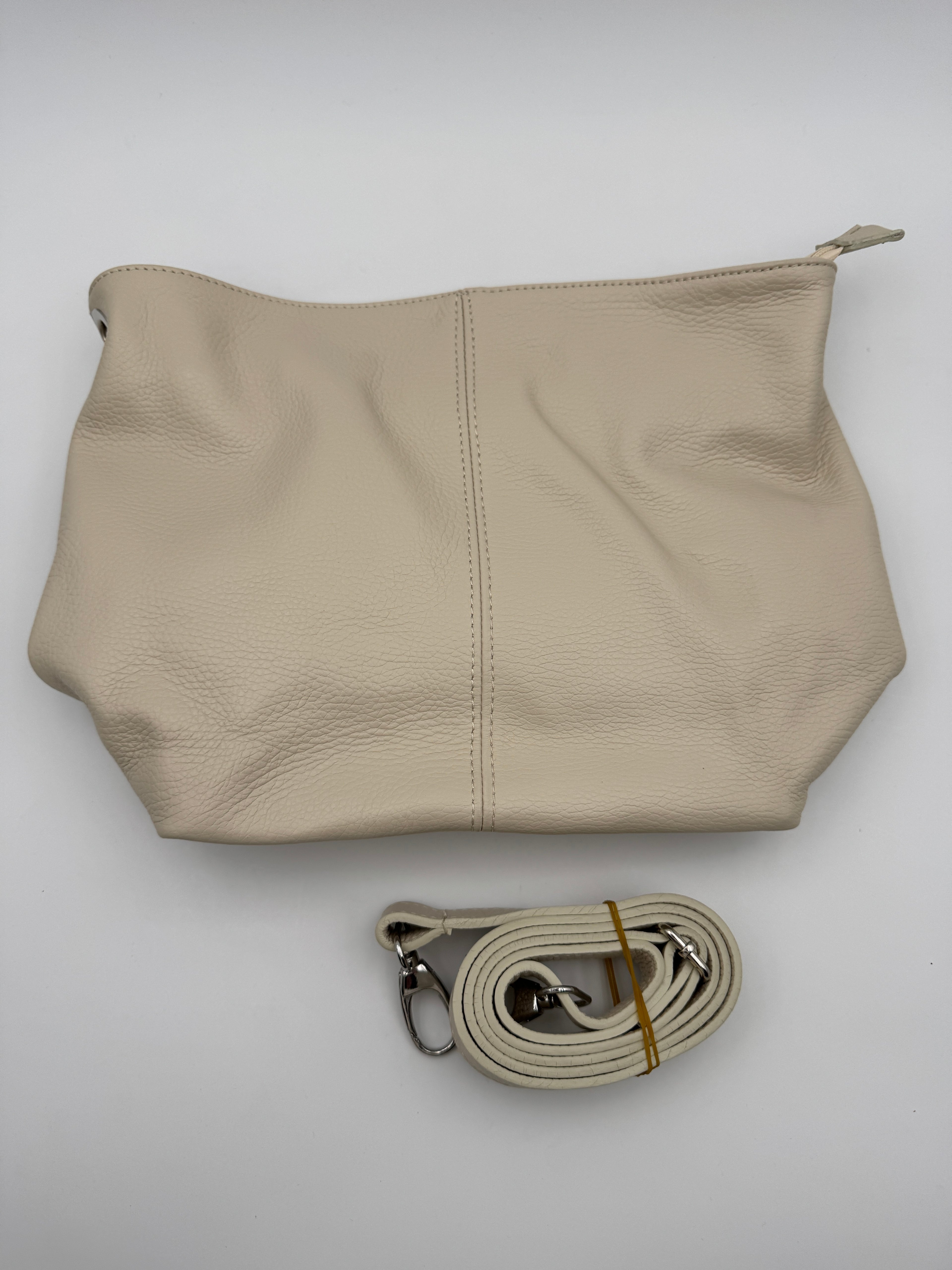 Borsa a Tracolla ANEMONE - in Vera Pelle Martellata Made in Italy