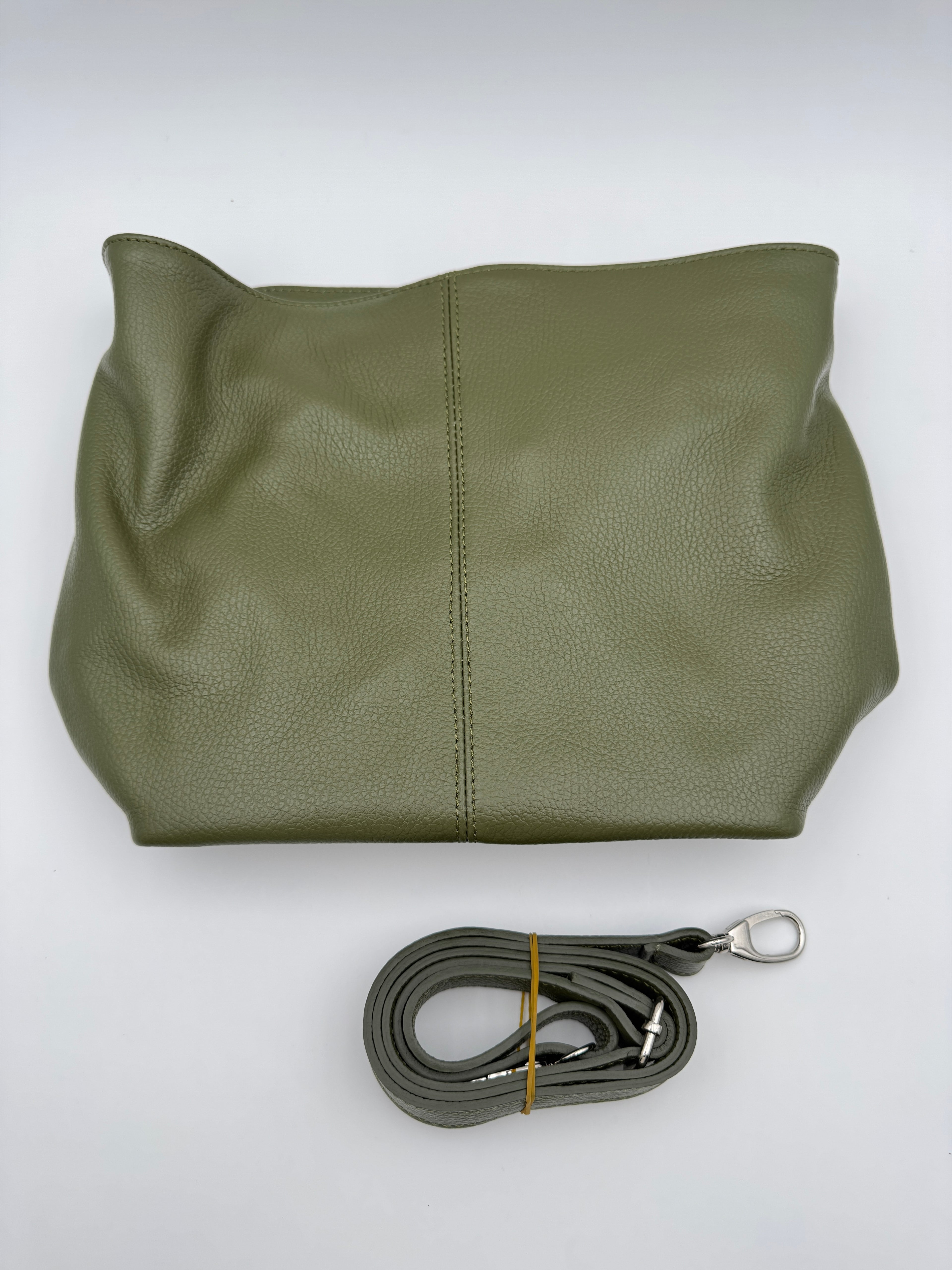 Borsa a Tracolla ANEMONE - in Vera Pelle Martellata Made in Italy
