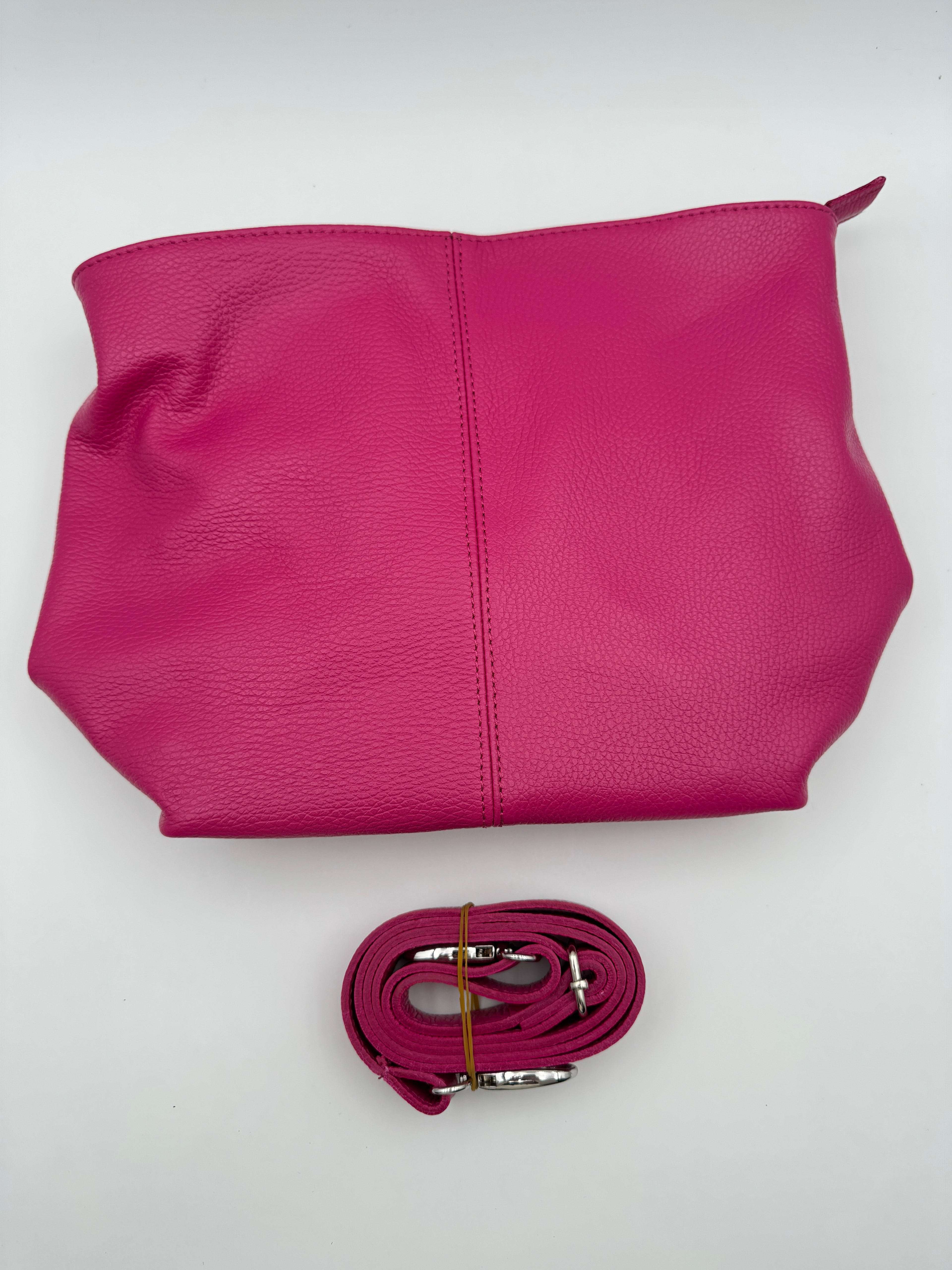 Borsa a Tracolla ANEMONE - in Vera Pelle Martellata Made in Italy