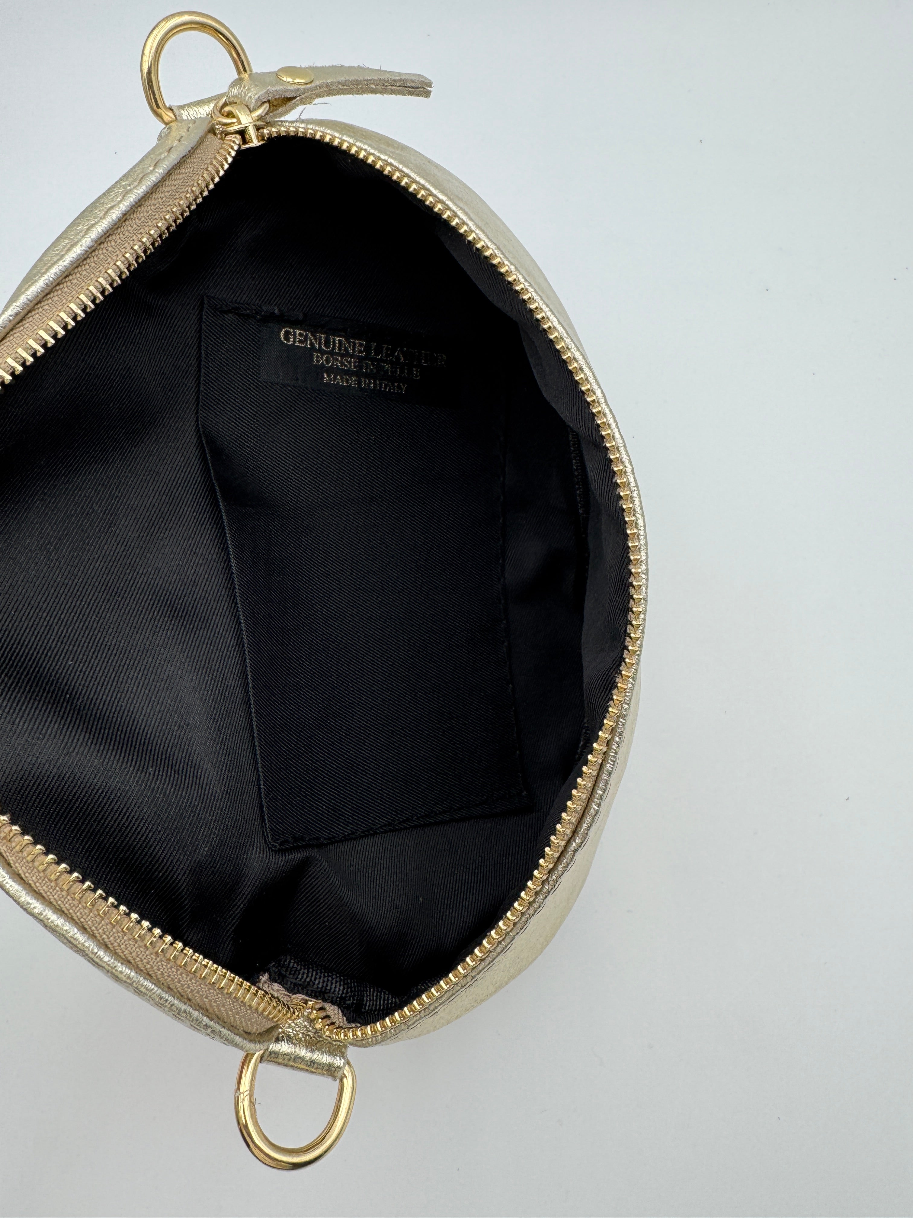 Marsupio TULIPANO M - in Vera Pelle Martellata Made in Italy