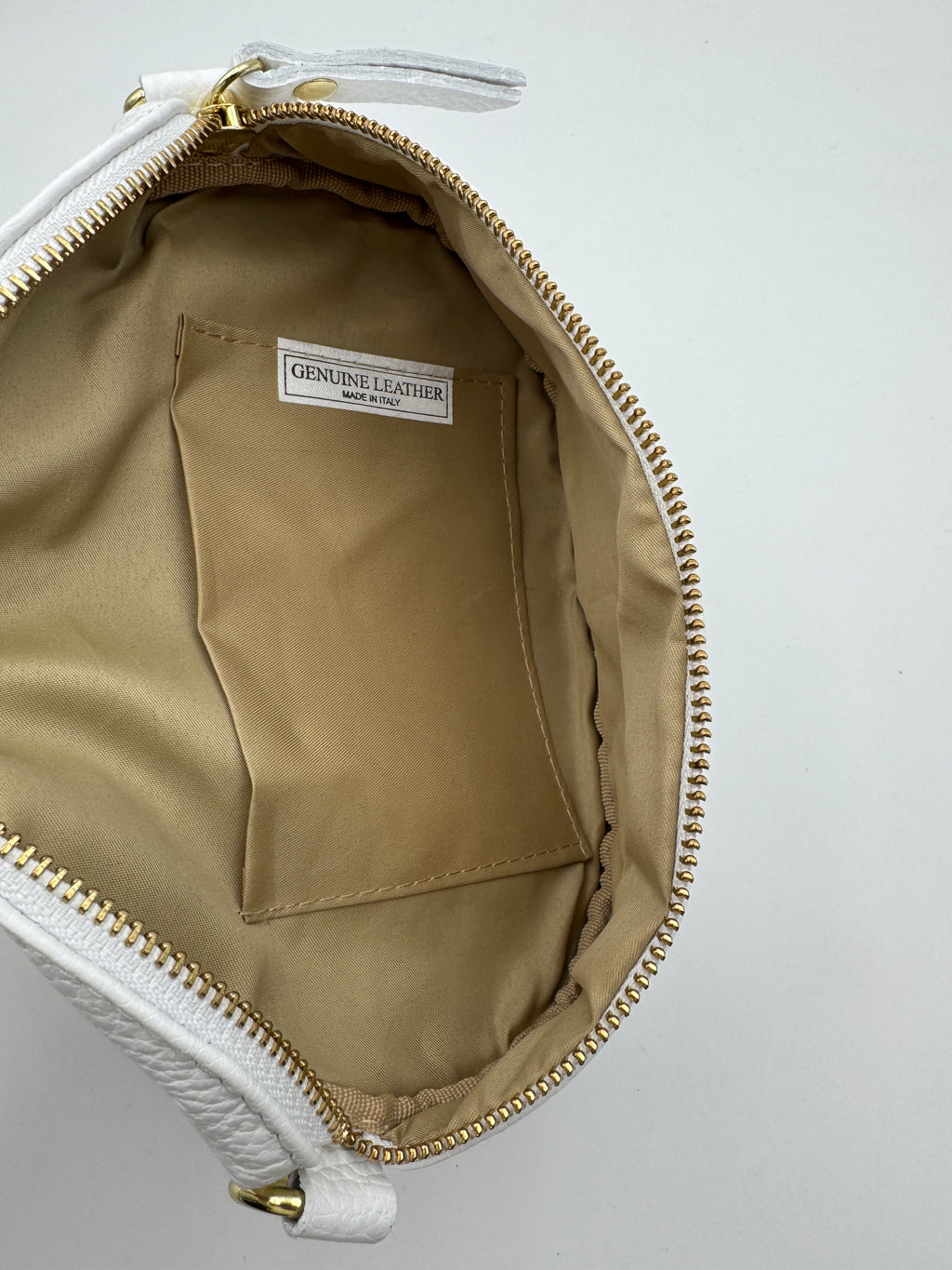 Marsupio TULIPANO M - in Vera Pelle Martellata Made in Italy