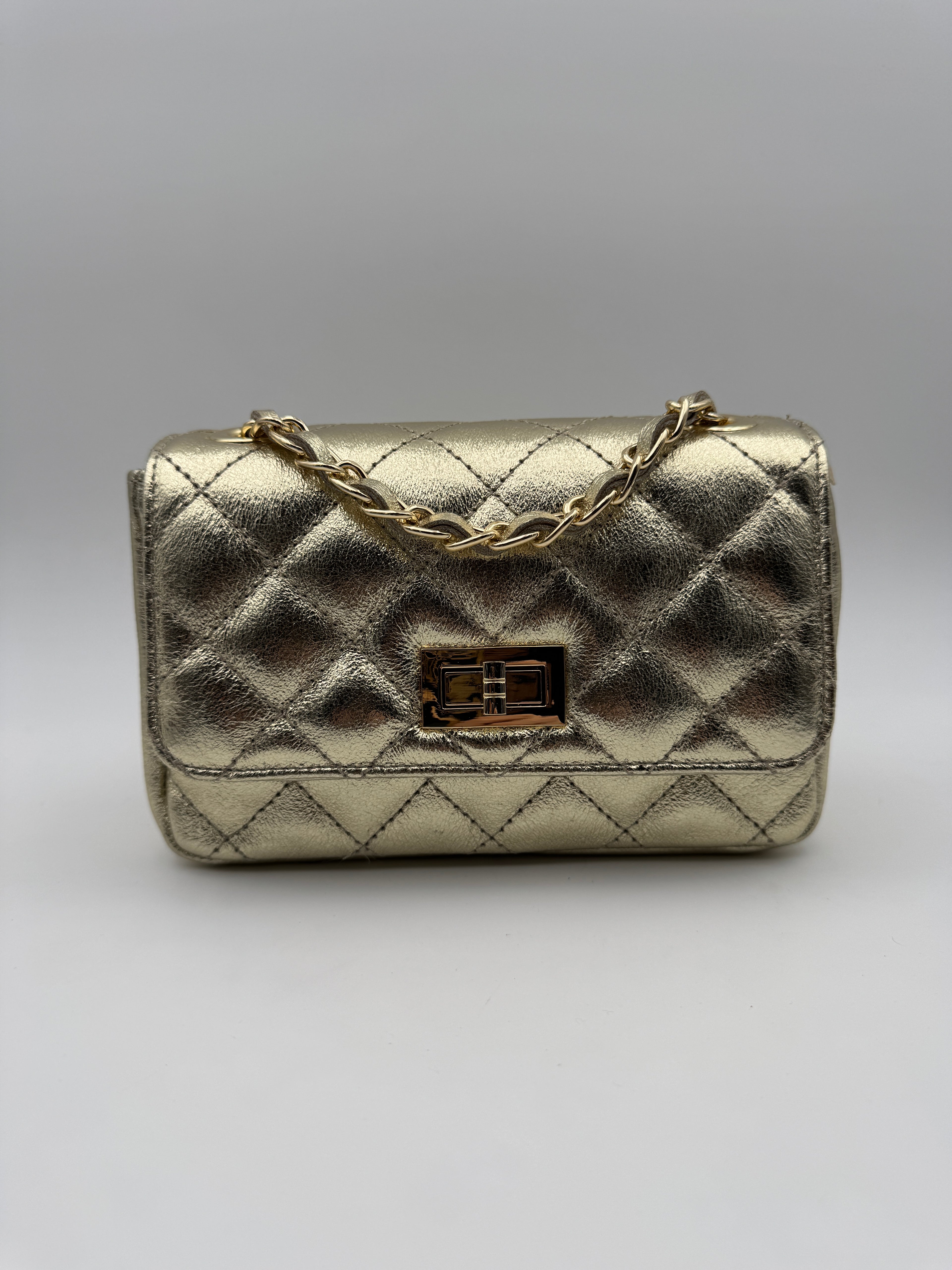 Borsa ORCHIDEA - in Vera Pelle Martellata Made in Italy