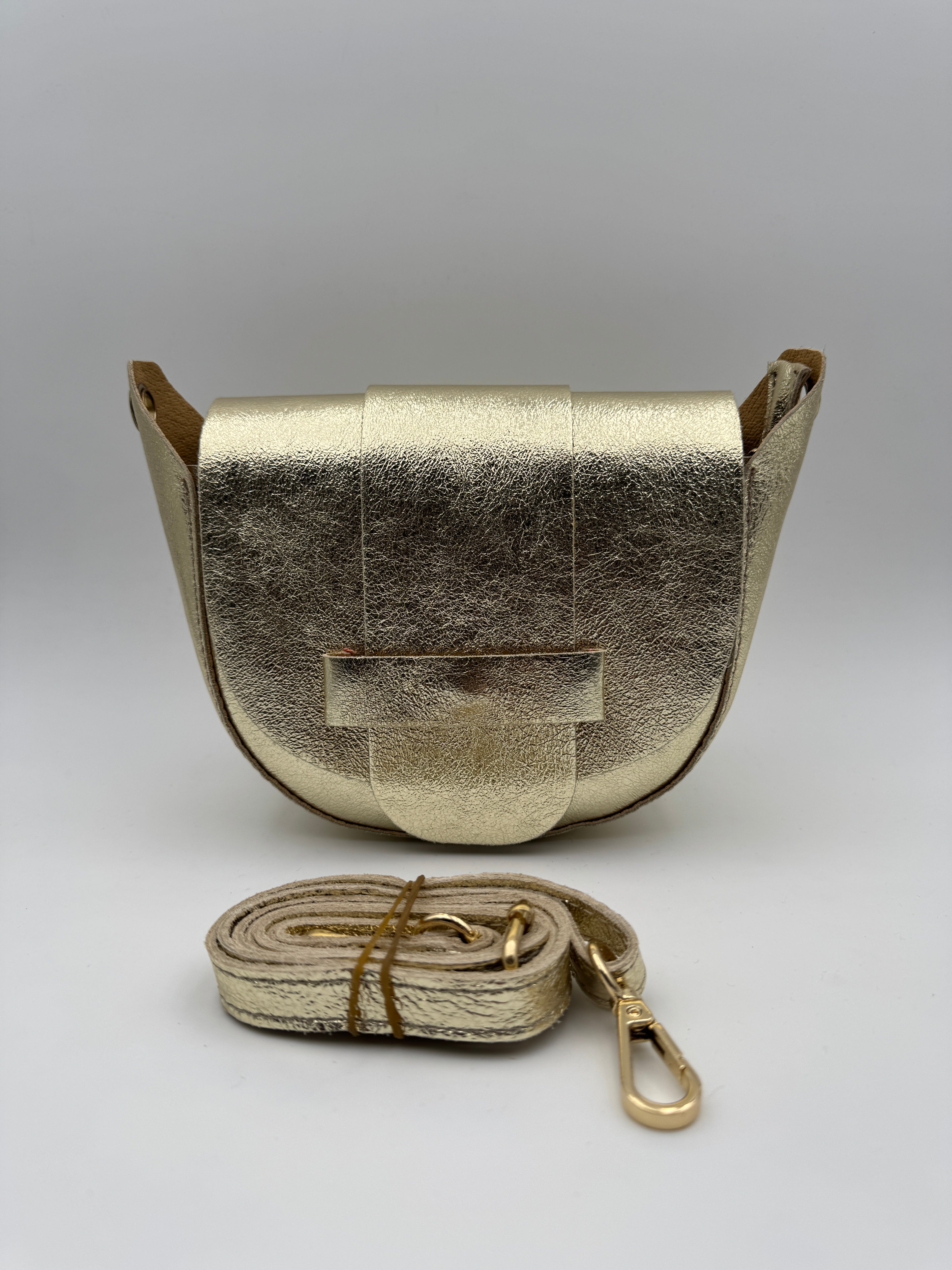Borsa a Tracolla MARGHERITA - in Vera Pelle Martellata Made in Italy