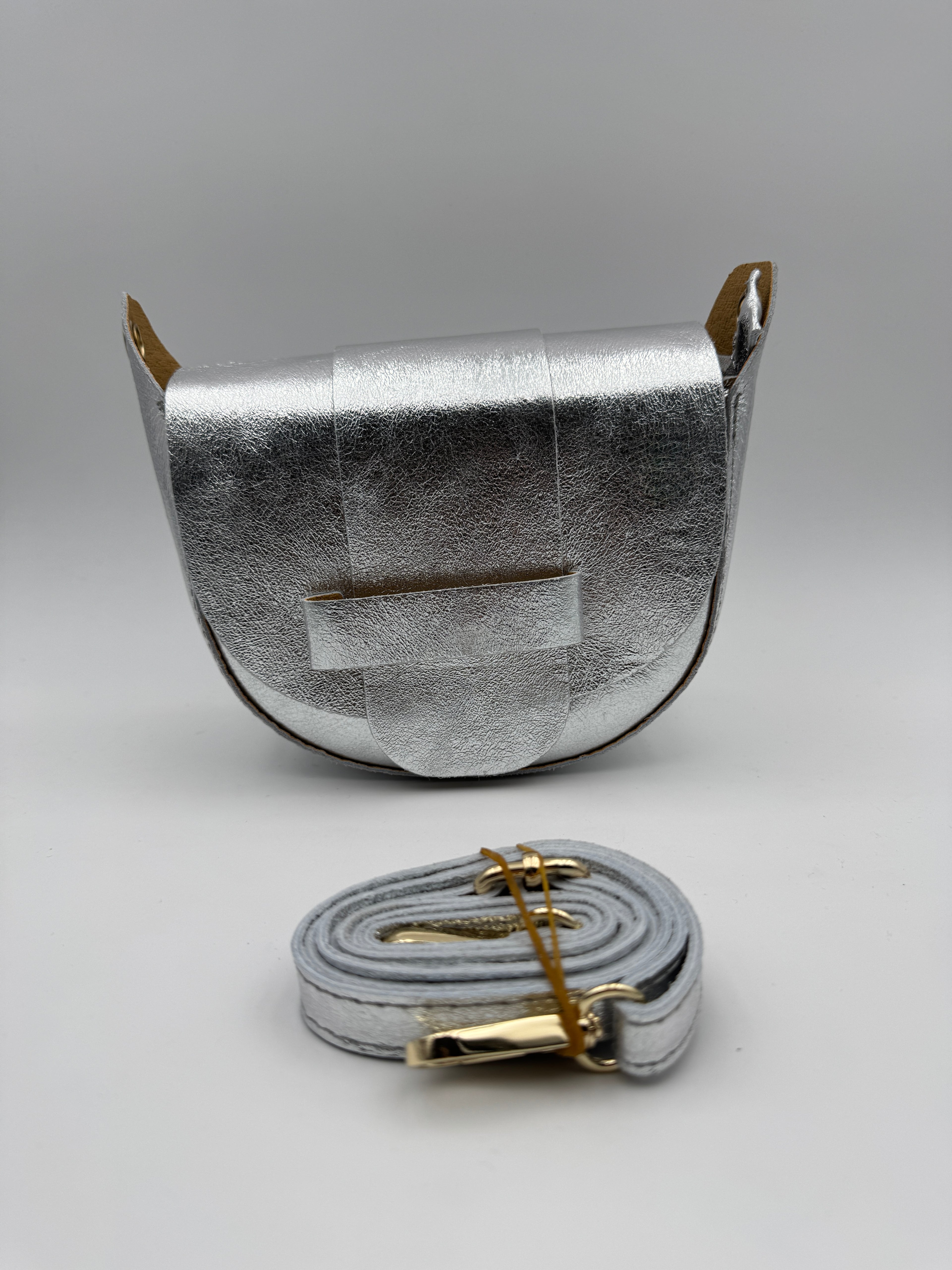 Borsa a Tracolla MARGHERITA - in Vera Pelle Martellata Made in Italy