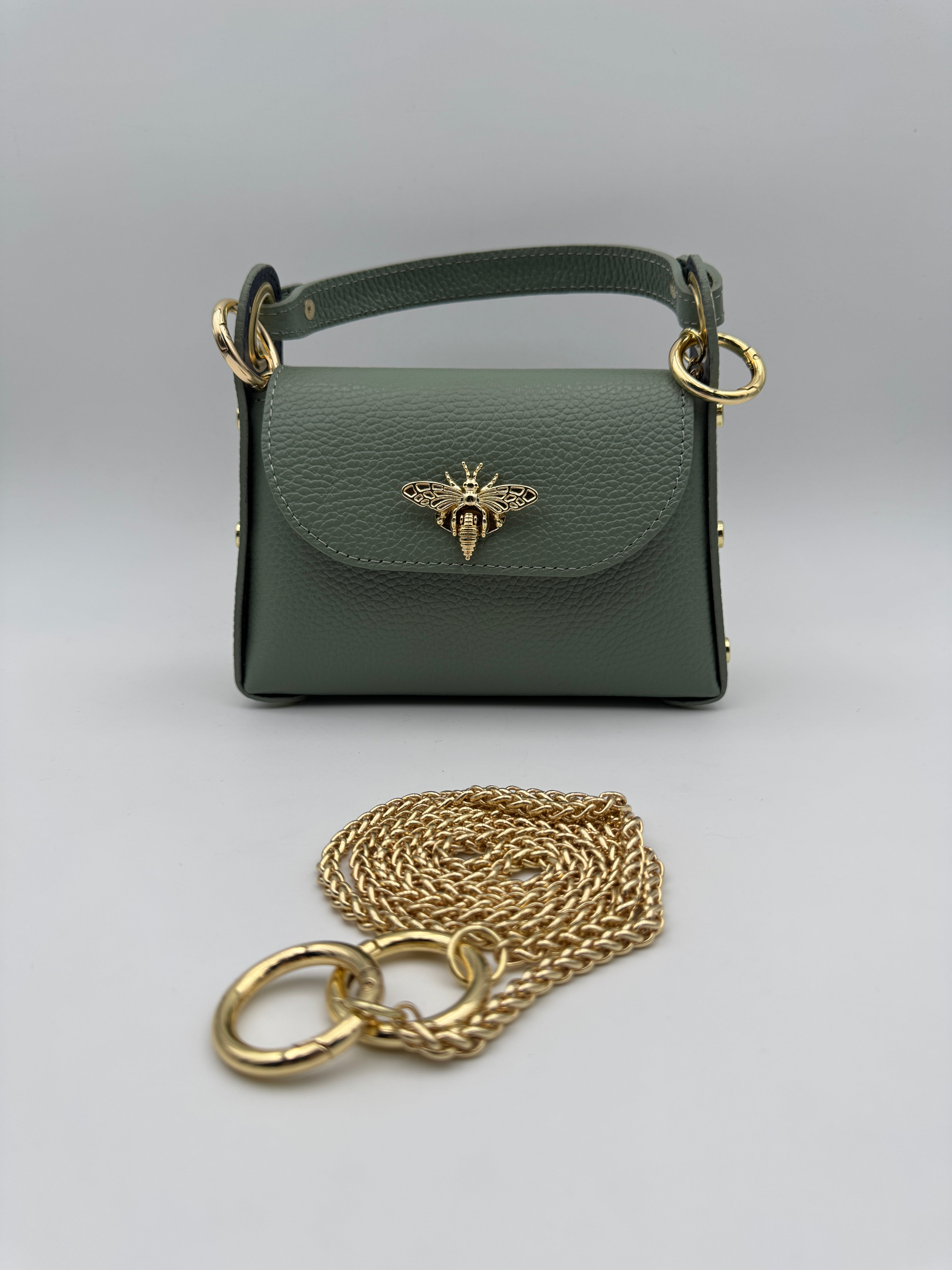 Borsetta Ape DAMA - in Vera Pelle Martellata Made in Italy