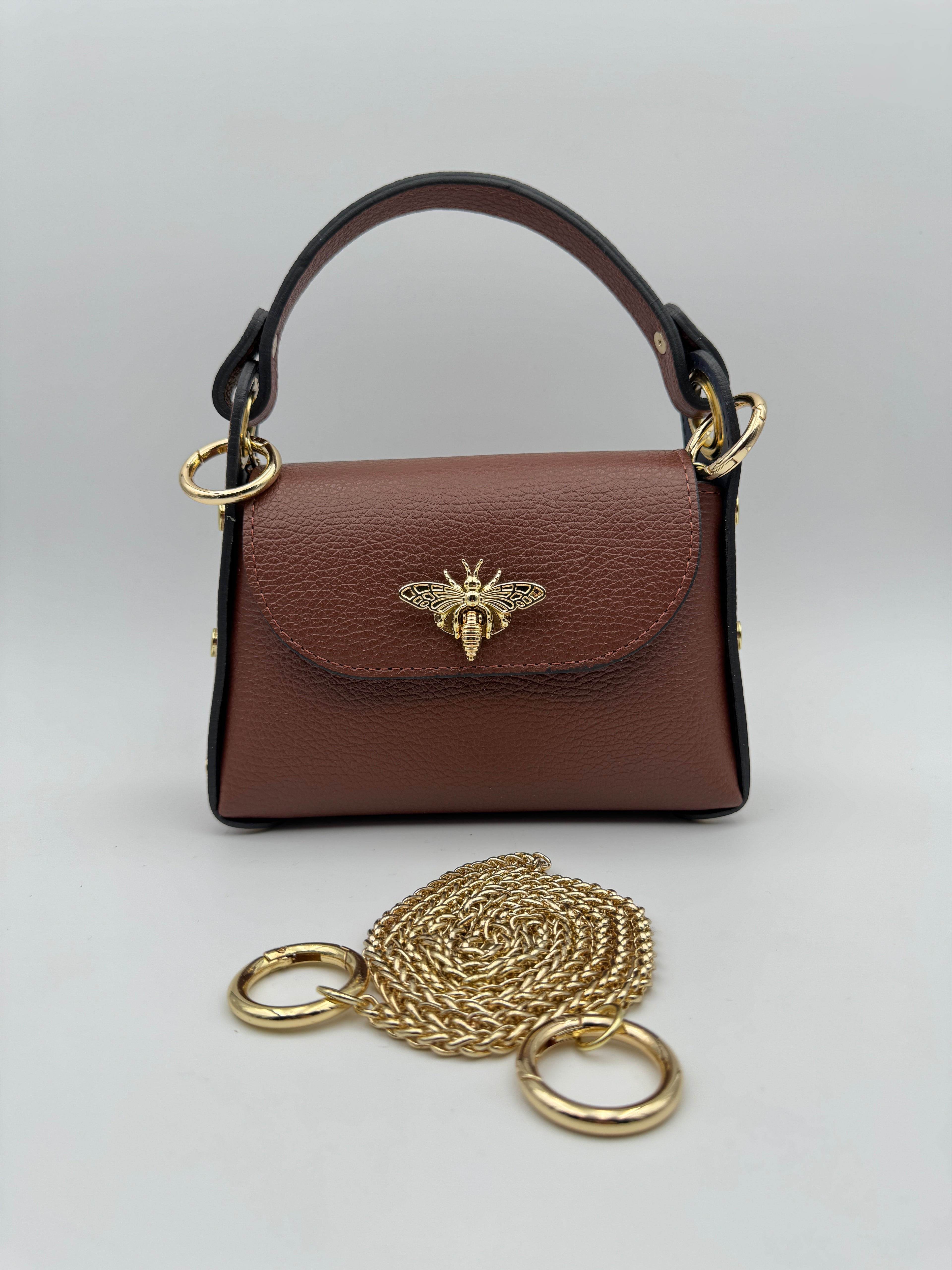 Borsetta Ape DAMA - in Vera Pelle Martellata Made in Italy