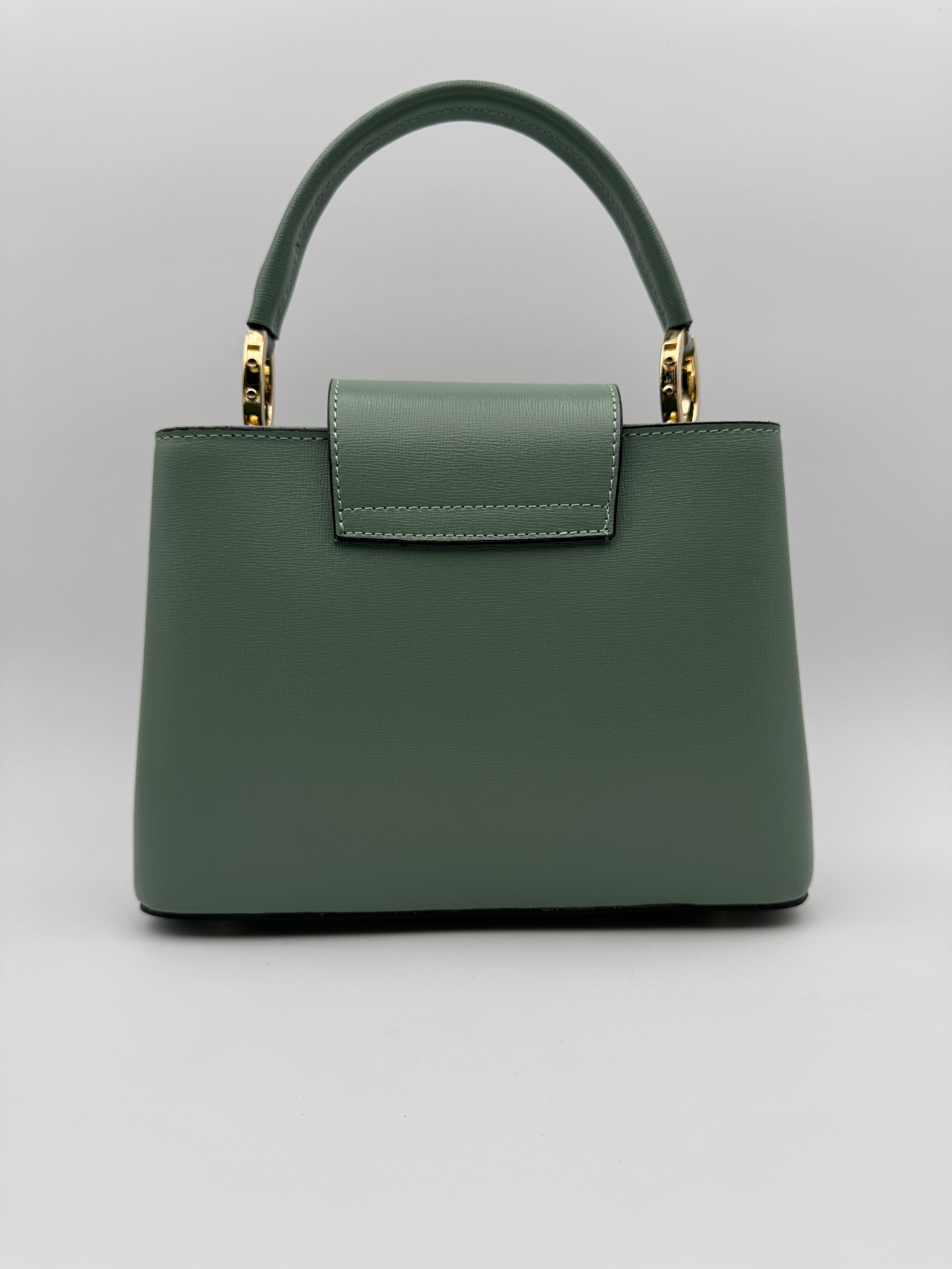 Borsa a Spalla MIMOSA - in Vera Pelle Martellata Made in Italy