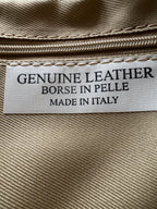 Borsa a Spalla MIMOSA - in Vera Pelle Martellata Made in Italy