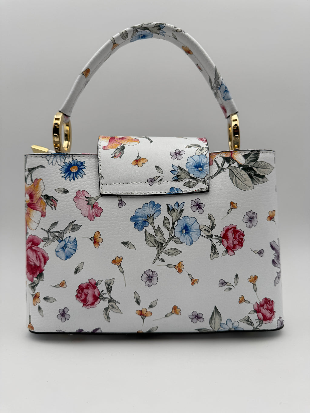 Borsa a Spalla MIMOSA - in Vera Pelle Martellata Made in Italy