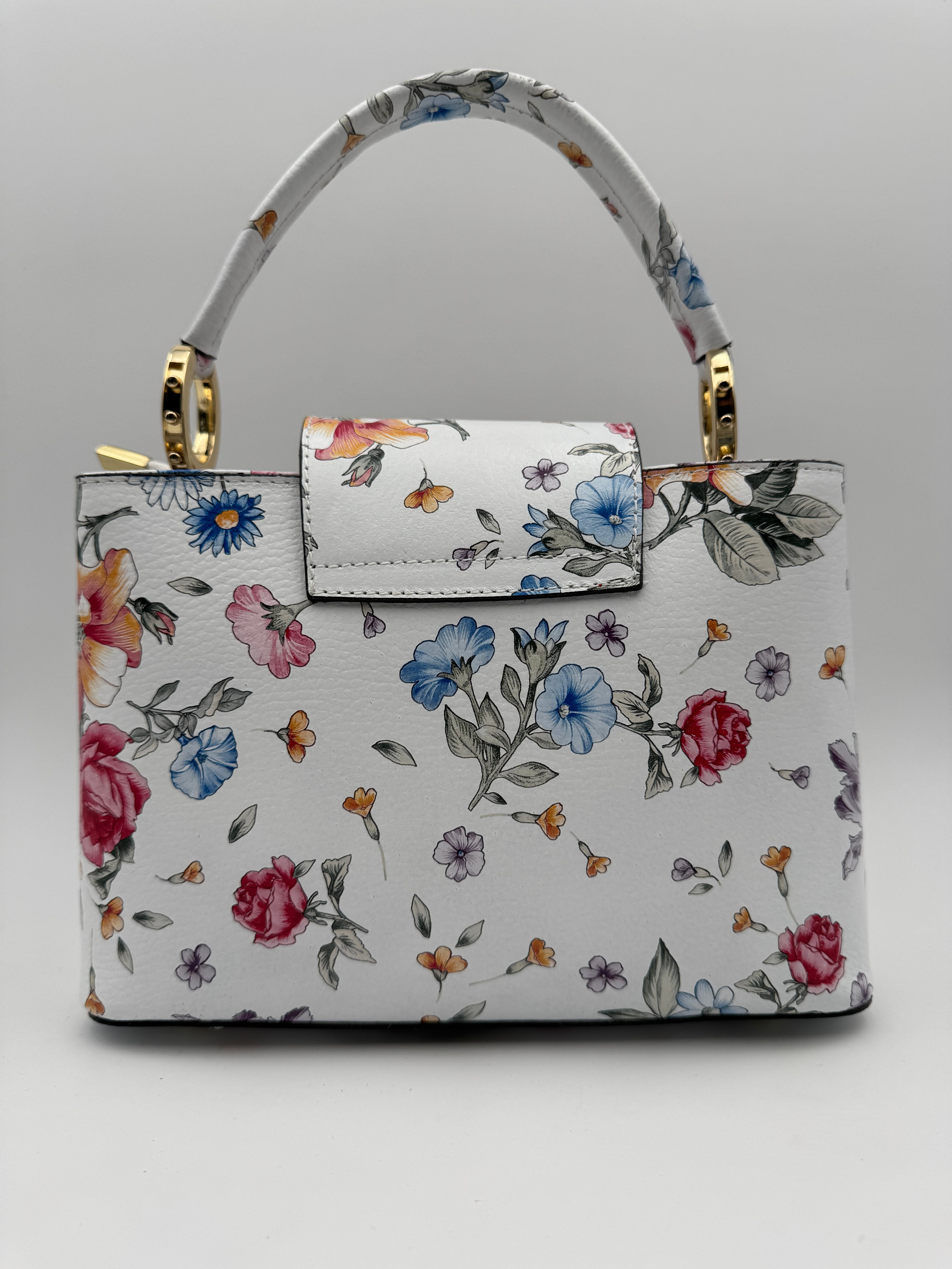 Borsa a Spalla MIMOSA - in Vera Pelle Martellata Made in Italy
