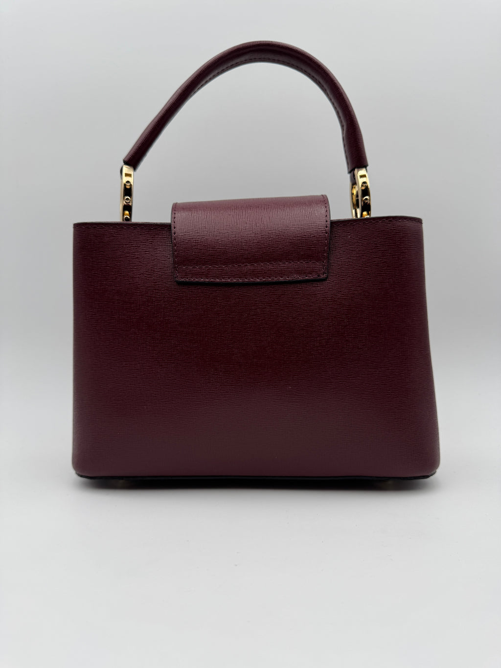 Borsa a Spalla MIMOSA - in Vera Pelle Martellata Made in Italy