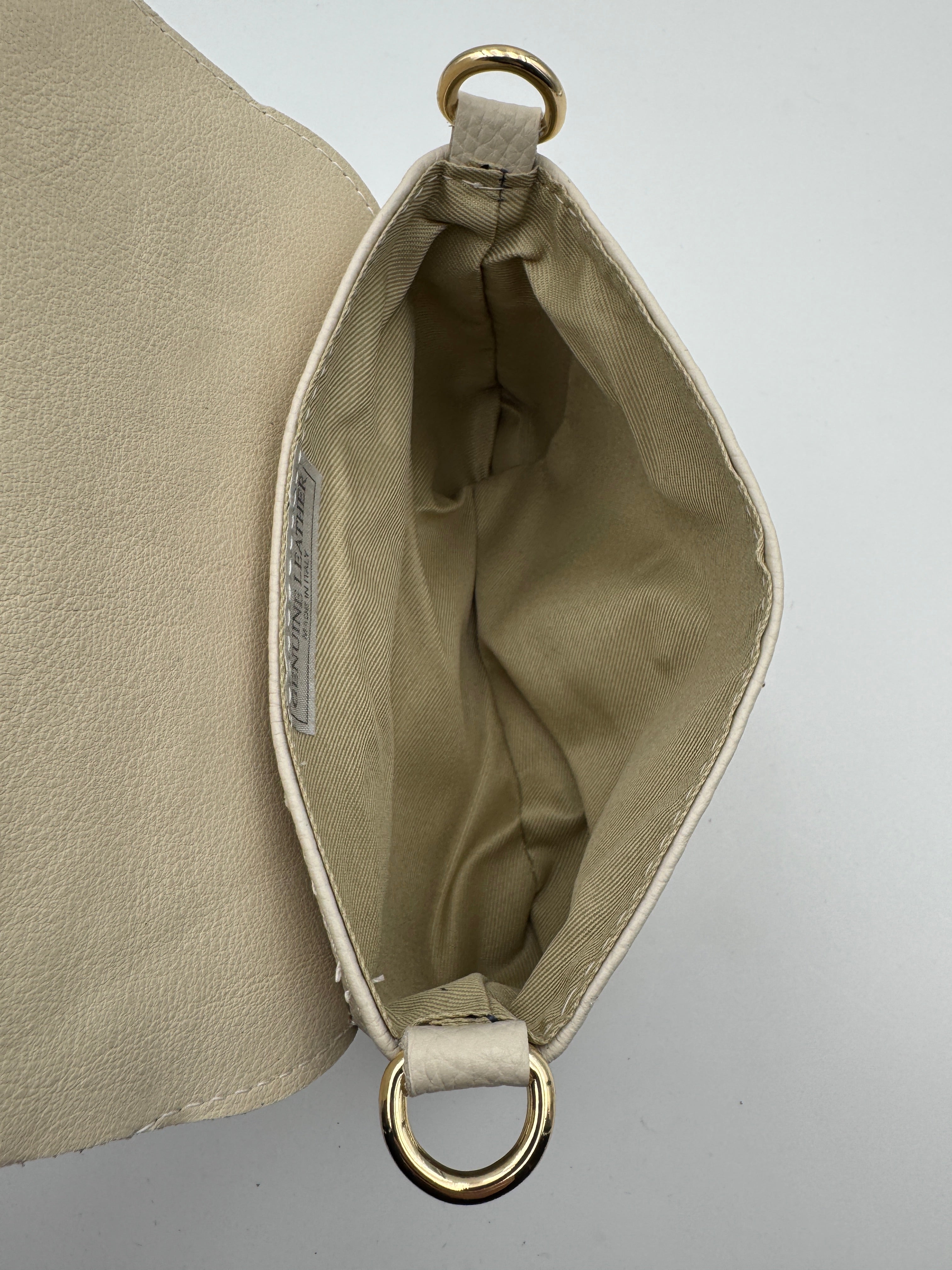 Pochette MUGHETTO - in Vera Pelle Martellata Made in Italy