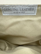 Pochette MUGHETTO - in Vera Pelle Martellata Made in Italy
