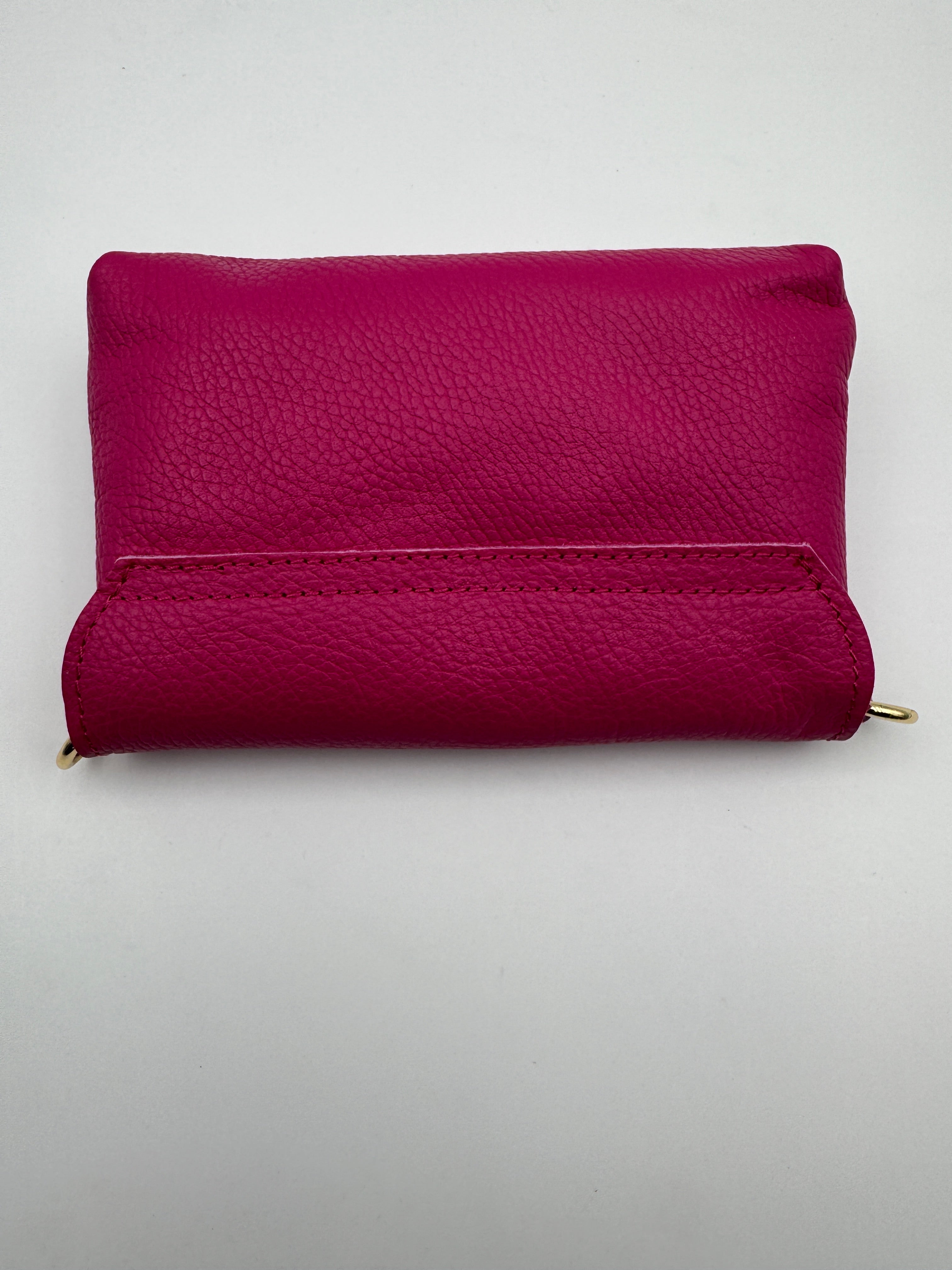 Pochette MUGHETTO - in Vera Pelle Martellata Made in Italy