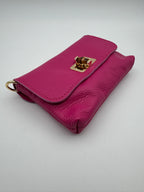 Pochette MUGHETTO - in Vera Pelle Martellata Made in Italy