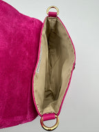 Pochette MUGHETTO - in Vera Pelle Martellata Made in Italy
