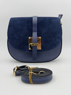 Borsa con Tracolla FRESIA - in Vera Pelle Martellata e Scamosciata Made in Italy