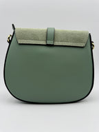 Borsa con Tracolla FRESIA - in Vera Pelle Martellata e Scamosciata Made in Italy