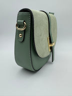 Borsa con Tracolla FRESIA - in Vera Pelle Martellata e Scamosciata Made in Italy