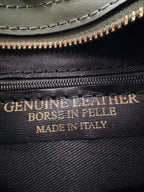 Borsa con Tracolla FRESIA - in Vera Pelle Martellata e Scamosciata Made in Italy
