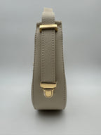 Borsa Mezzaluna GLICINE - in Vera Pelle Martellata Made in Italy